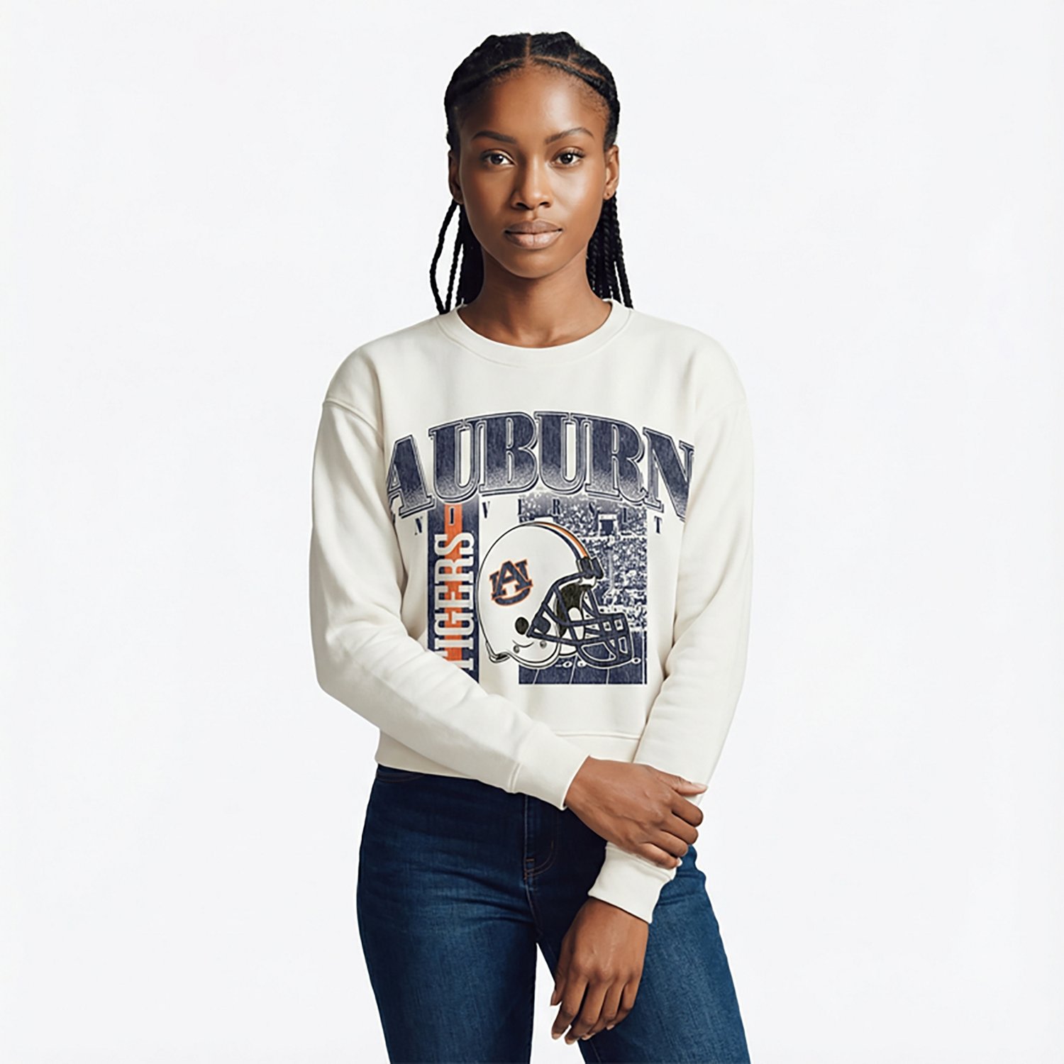 Pressbox Women's Auburn Zone 2 Sided Janise Oversize Crew Sweatshirt - view number 2