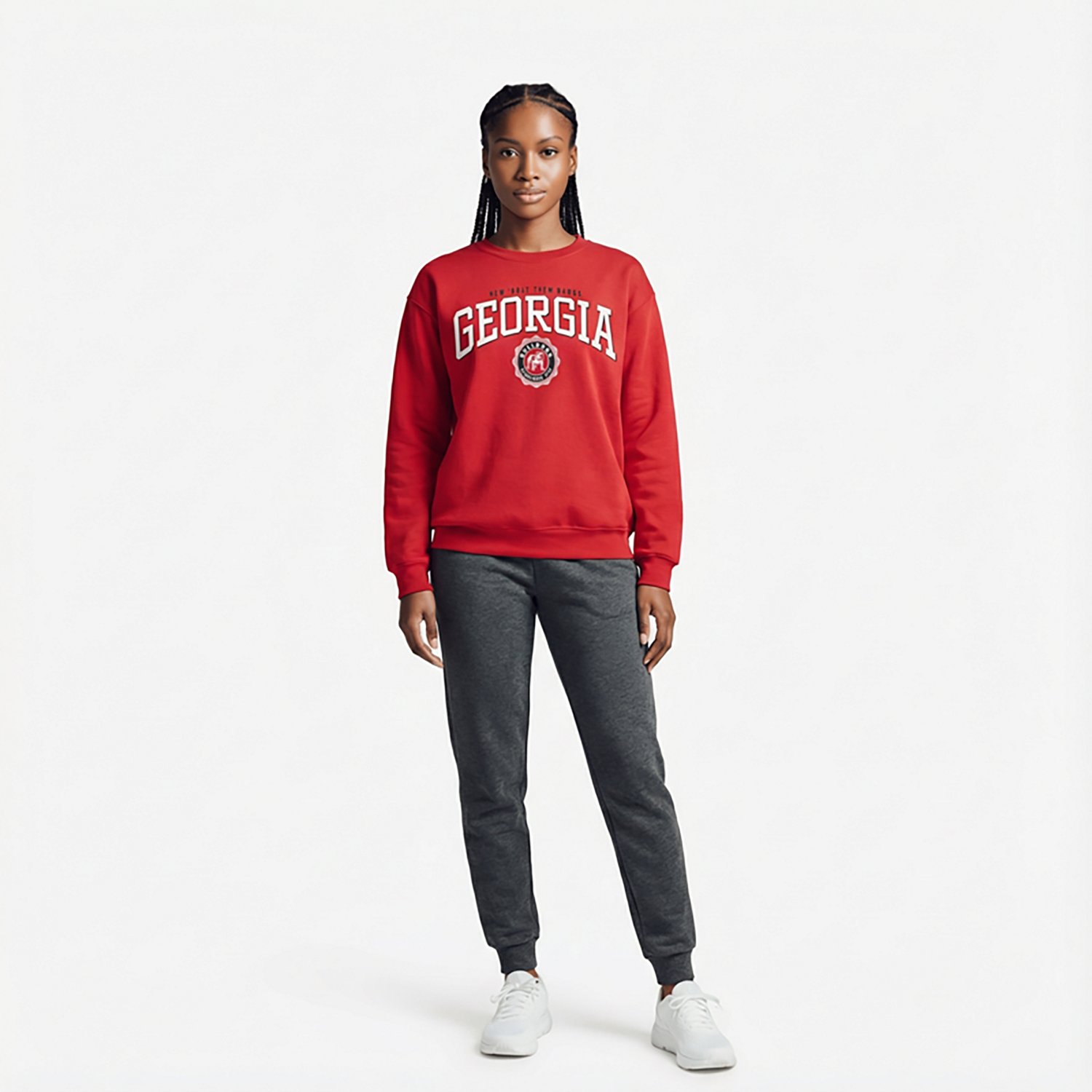 Pressbox Women's Georgia Parthenon Janise Oversize Crew Sweatshirt
