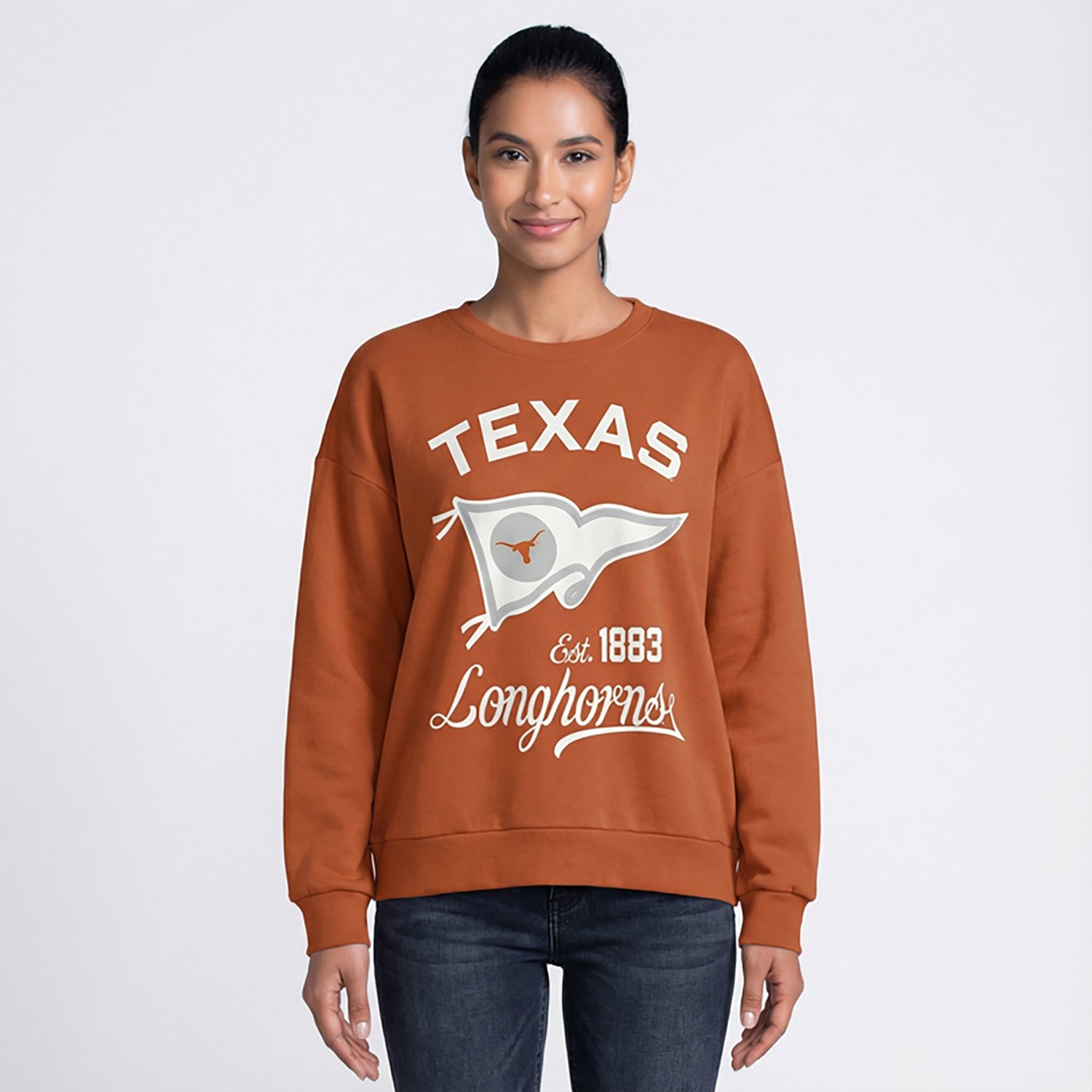 Pressbox Women's Texas Old Standard Puff Janise Oversize Crew Sweatshirt - view number 2