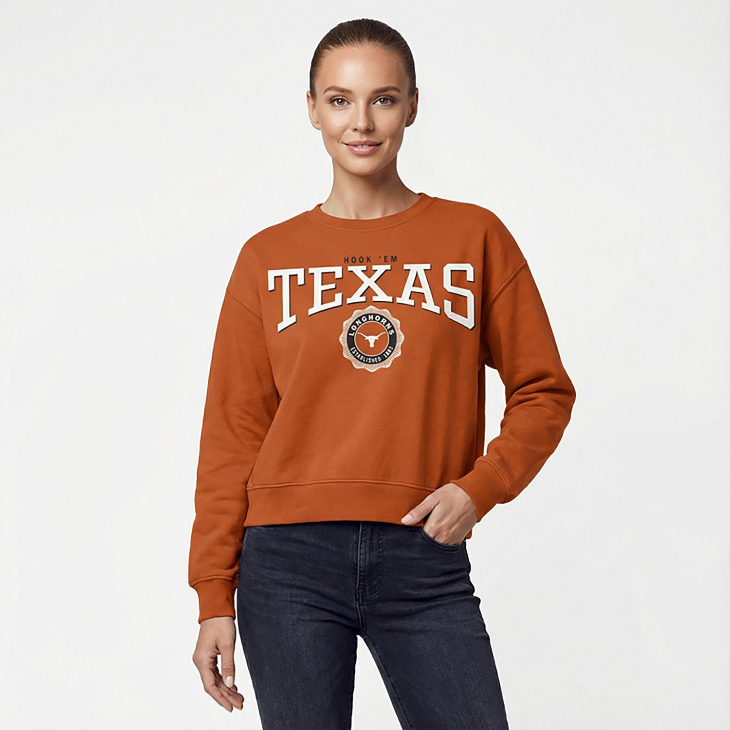 Pressbox Women's Texas Parthenon Janise Oversize Crew Sweatshirt - view number 2