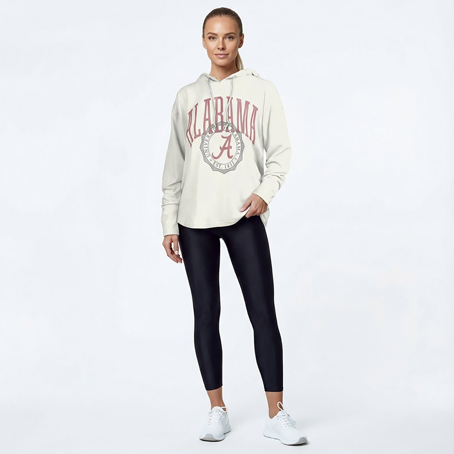 Pressbox Women's Alabama Lawrence San Bruno Hooded Long Sleeve Top