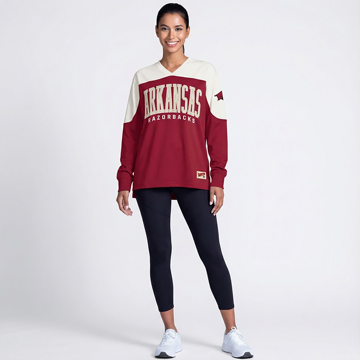 Pressbox Women's Arkansas Southlawn Victory Long Sleeve Top