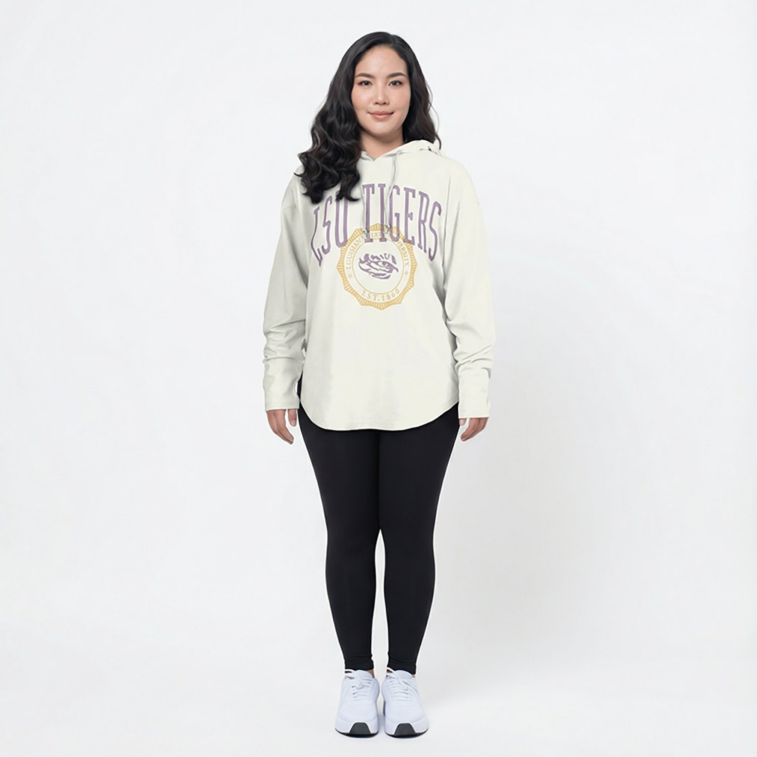 Pressbox Women's LSU Lawrence San Bruno Hooded Long Sleeve Top