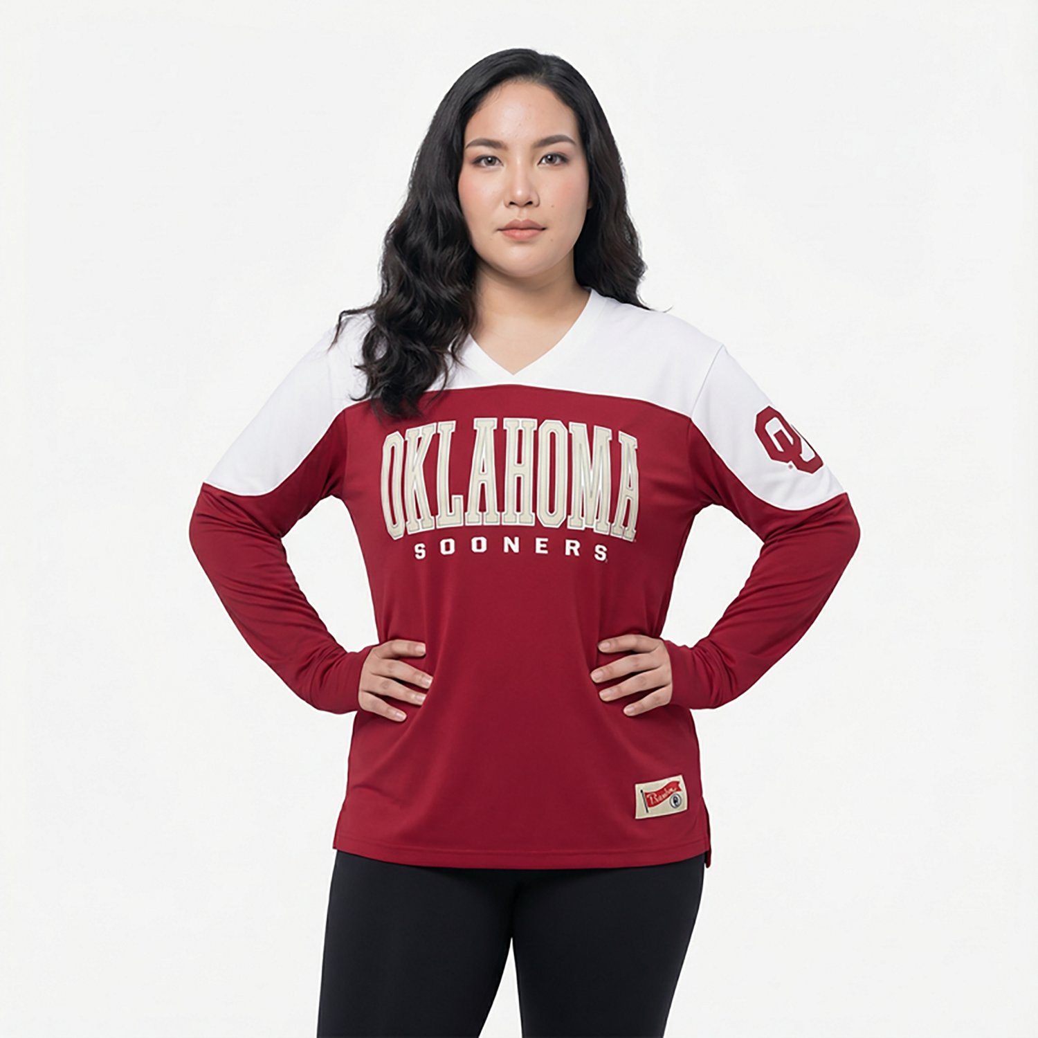 Pressbox Women's Oklahoma Southlawn Victory Long Sleeve Top - view number 2