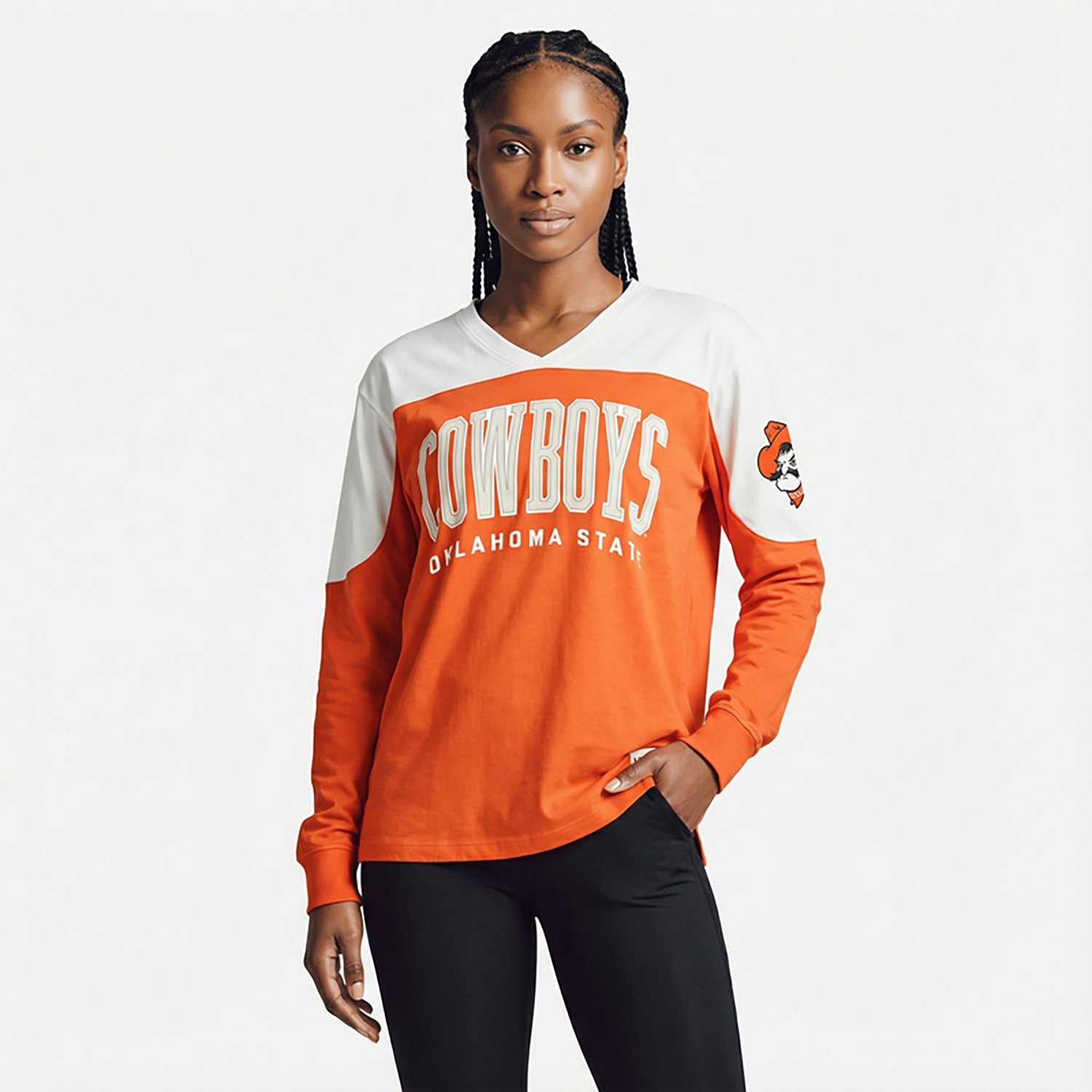 Pressbox Women's Oklahoma State Southlawn Victory Long Sleeve Top - view number 2
