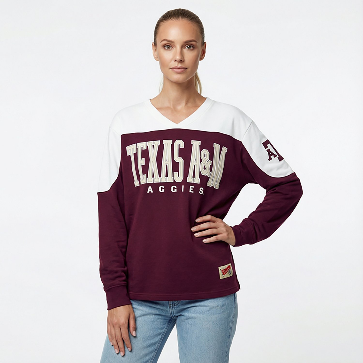 Pressbox Women's Texas A&M Southlawn Victory Long Sleeve Top - view number 2