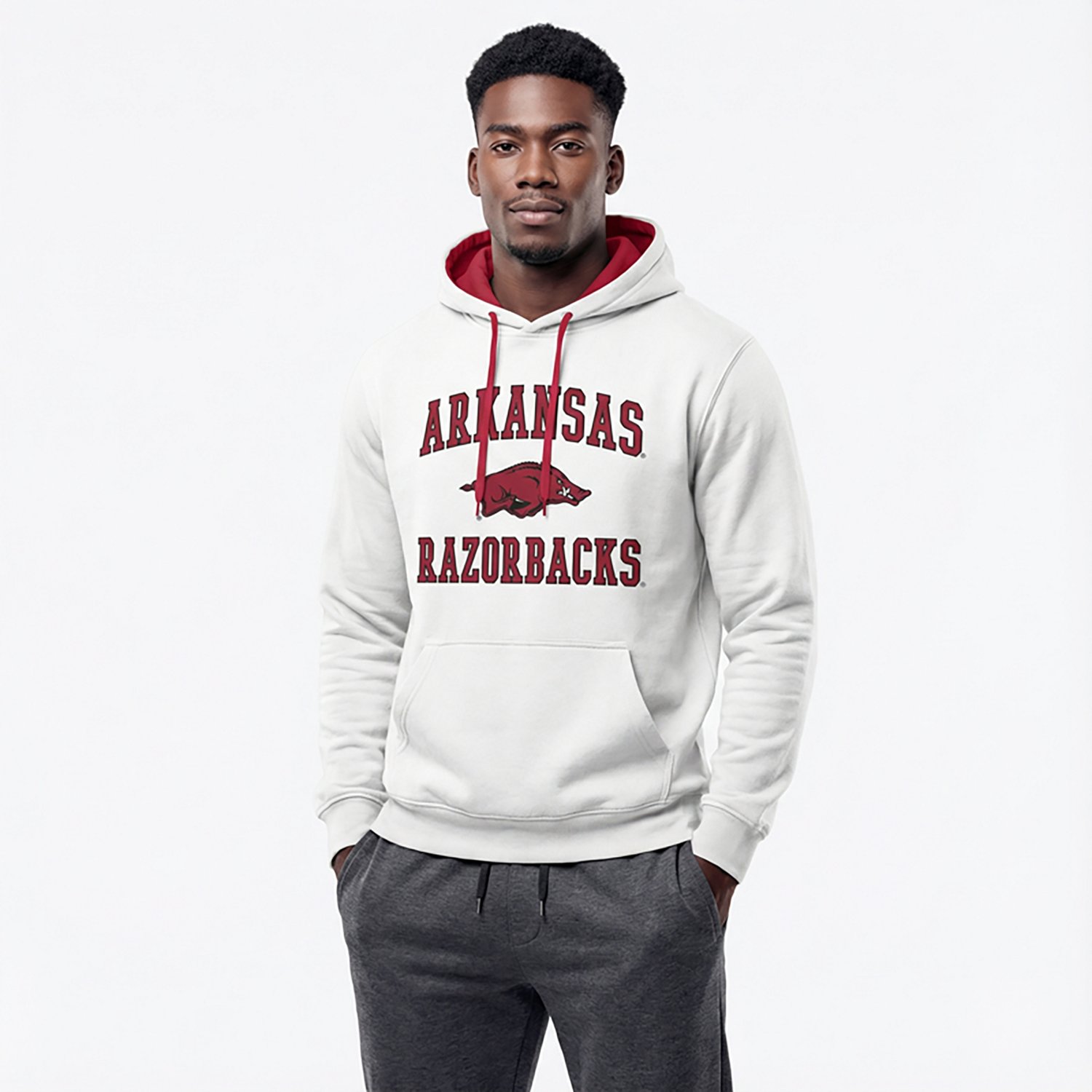 Colosseum Athletics Men's Arkansas Liam Hoodie - view number 2