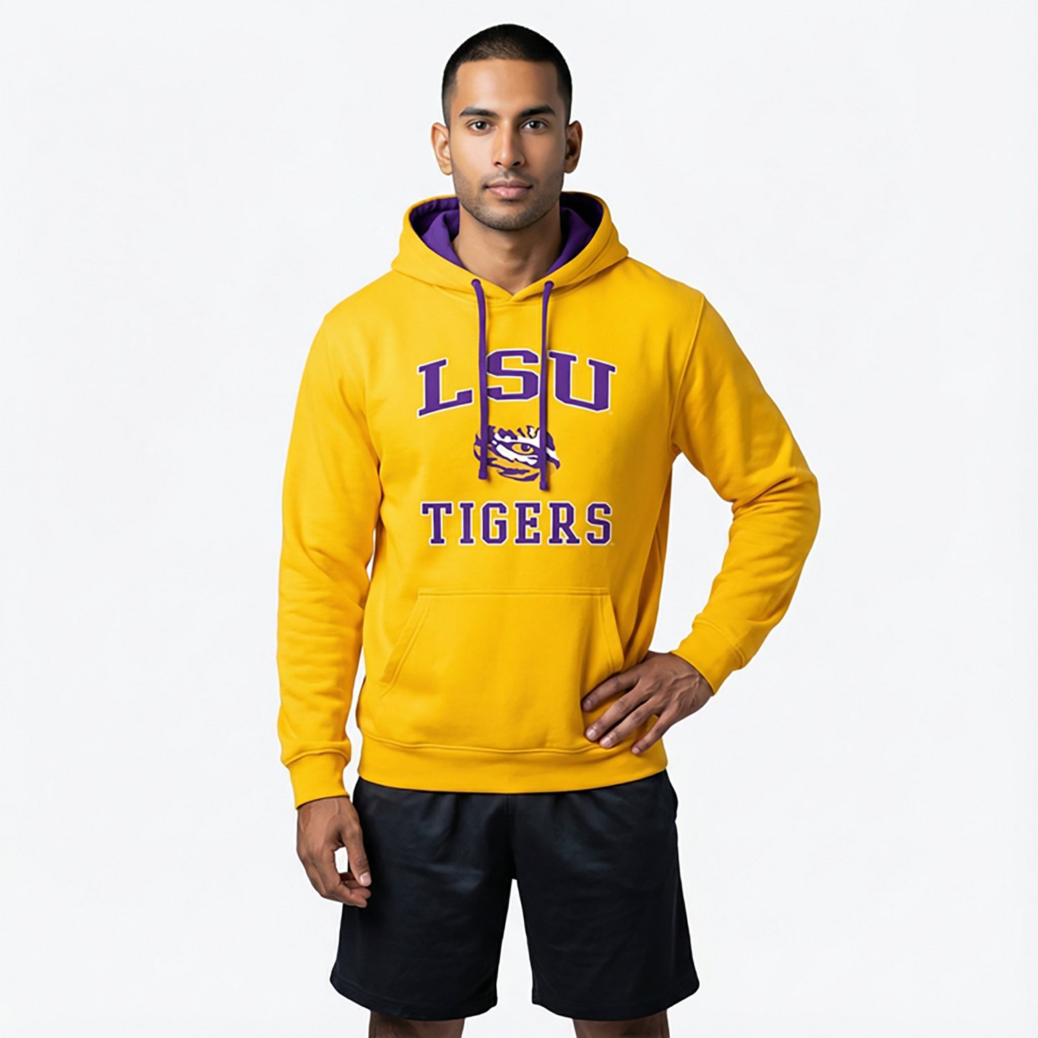 Colosseum Athletics Men's LSU Liam Hoodie - view number 2