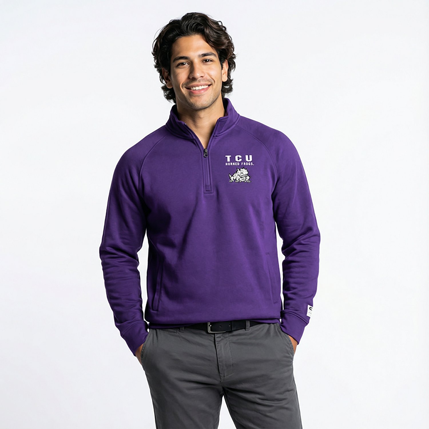 Colosseum Athletics Men's TCU Nial 1/4 Zip Pullover