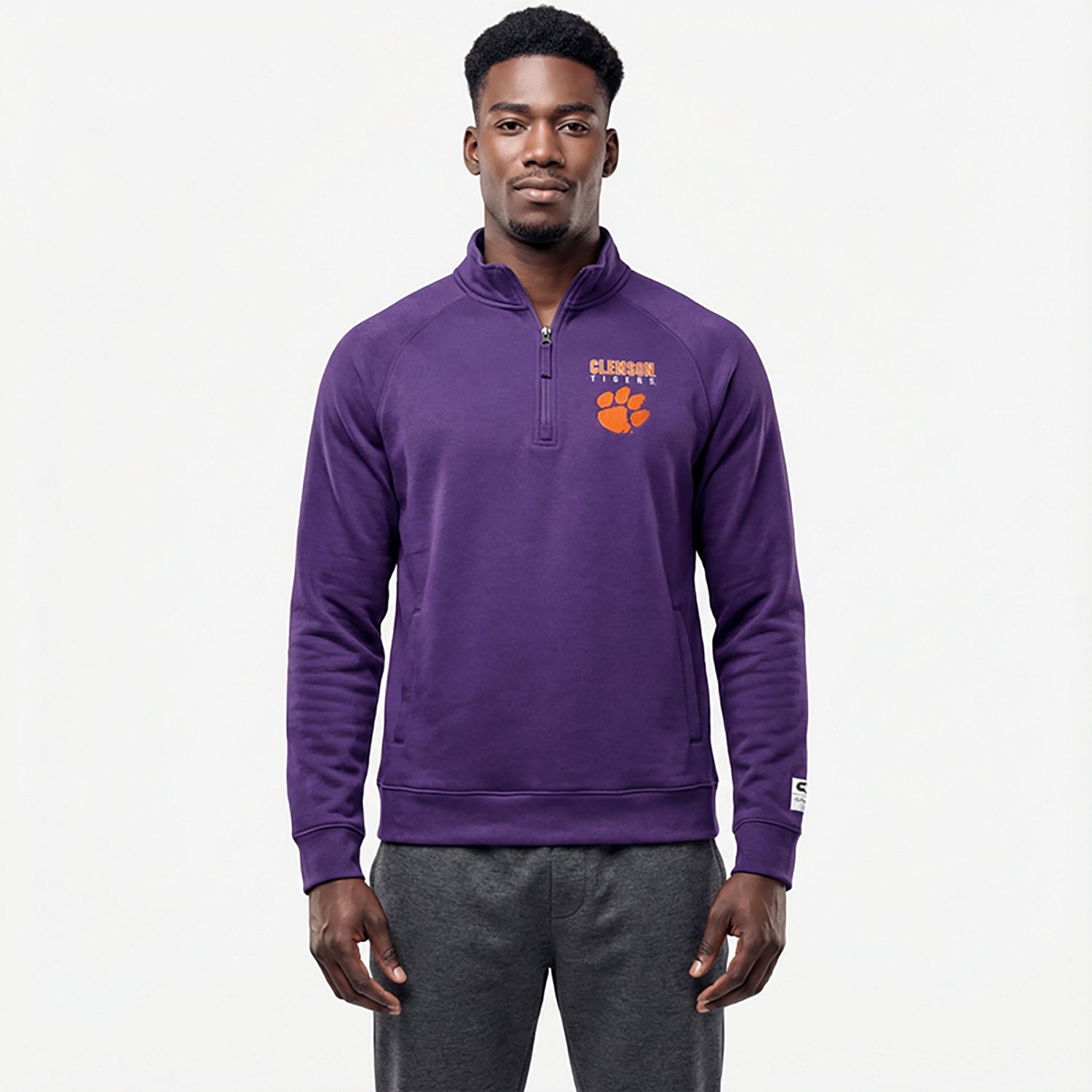 Colosseum Athletics Men's Clemson Nial 1/4 Zip Pullover - view number 2