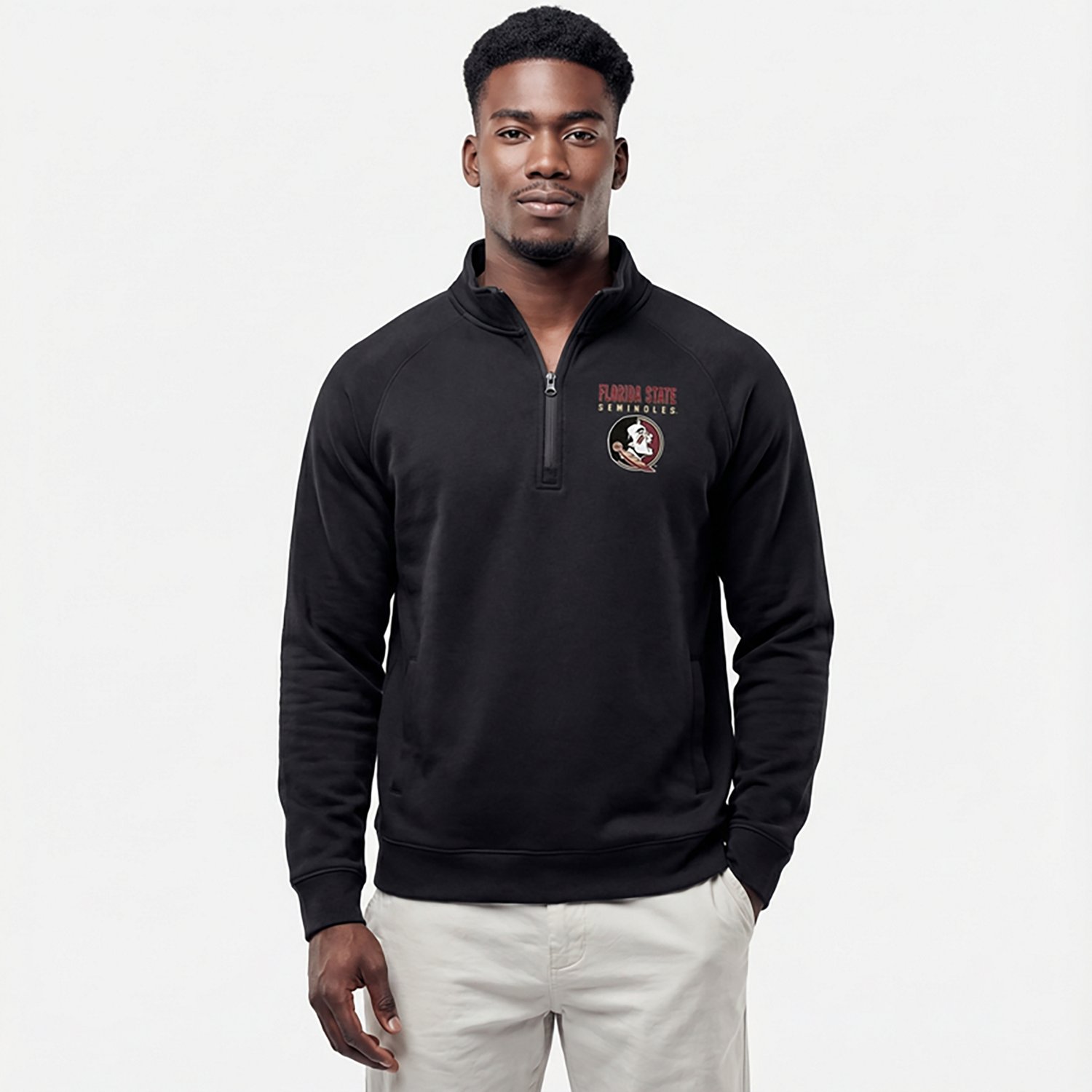 Colosseum Athletics Men's Florida State Nial 1/4 Zip Pullover - view number 2