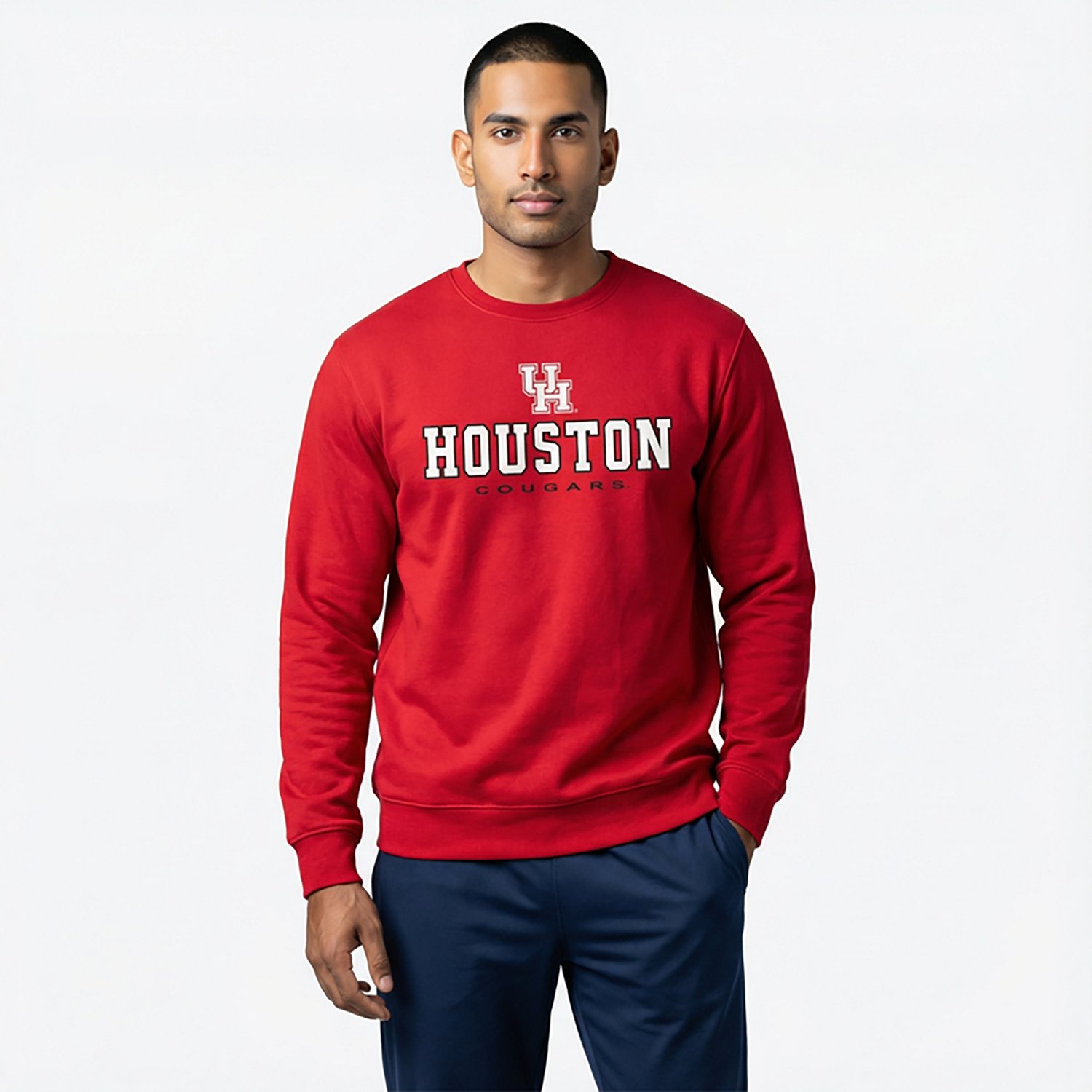 Colosseum Athletics Men's Houston Zayn Crew Sweatshirt - view number 2