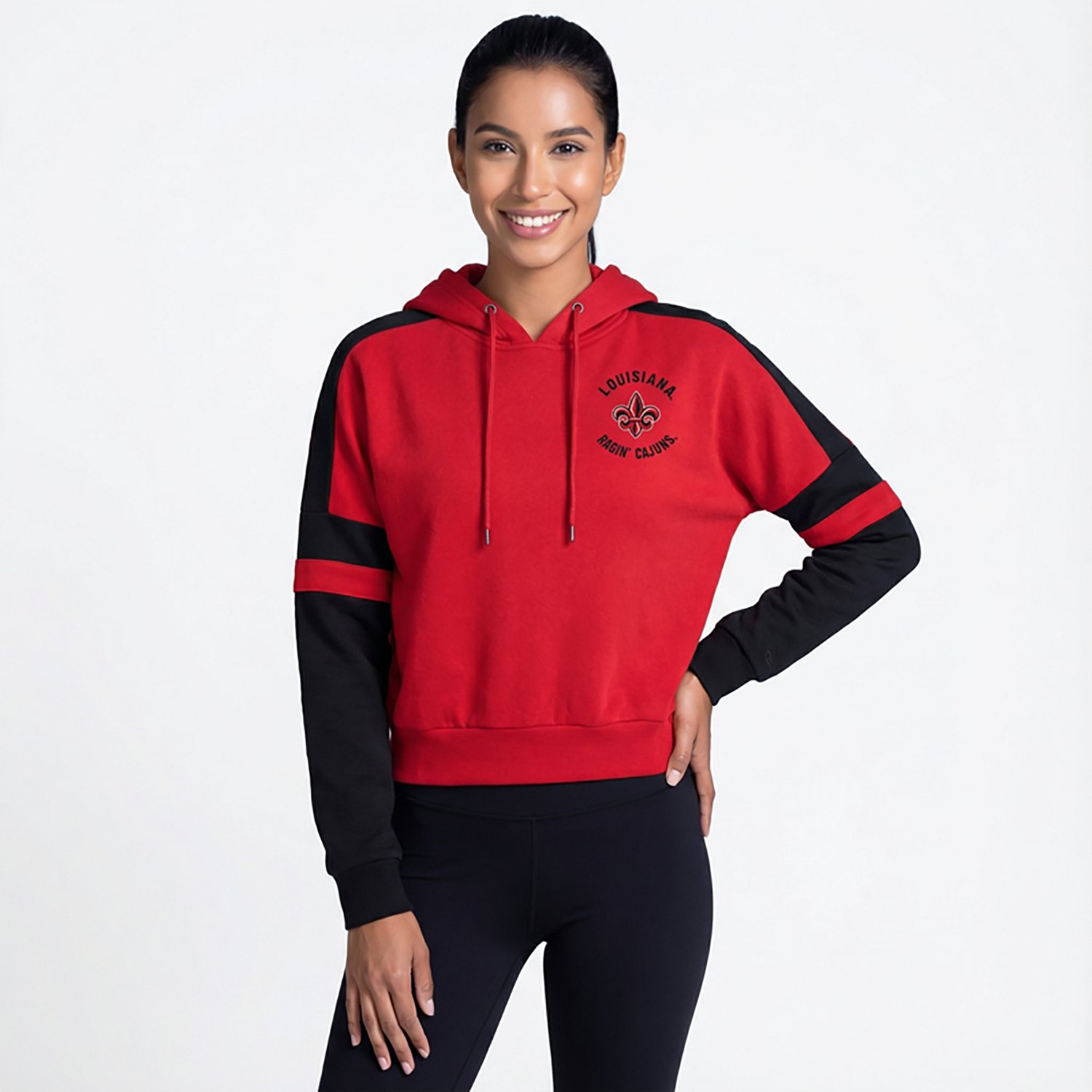 Colosseum Athletics Women's Louisiana-Lafayette Harry Cropped Hoodie - view number 2