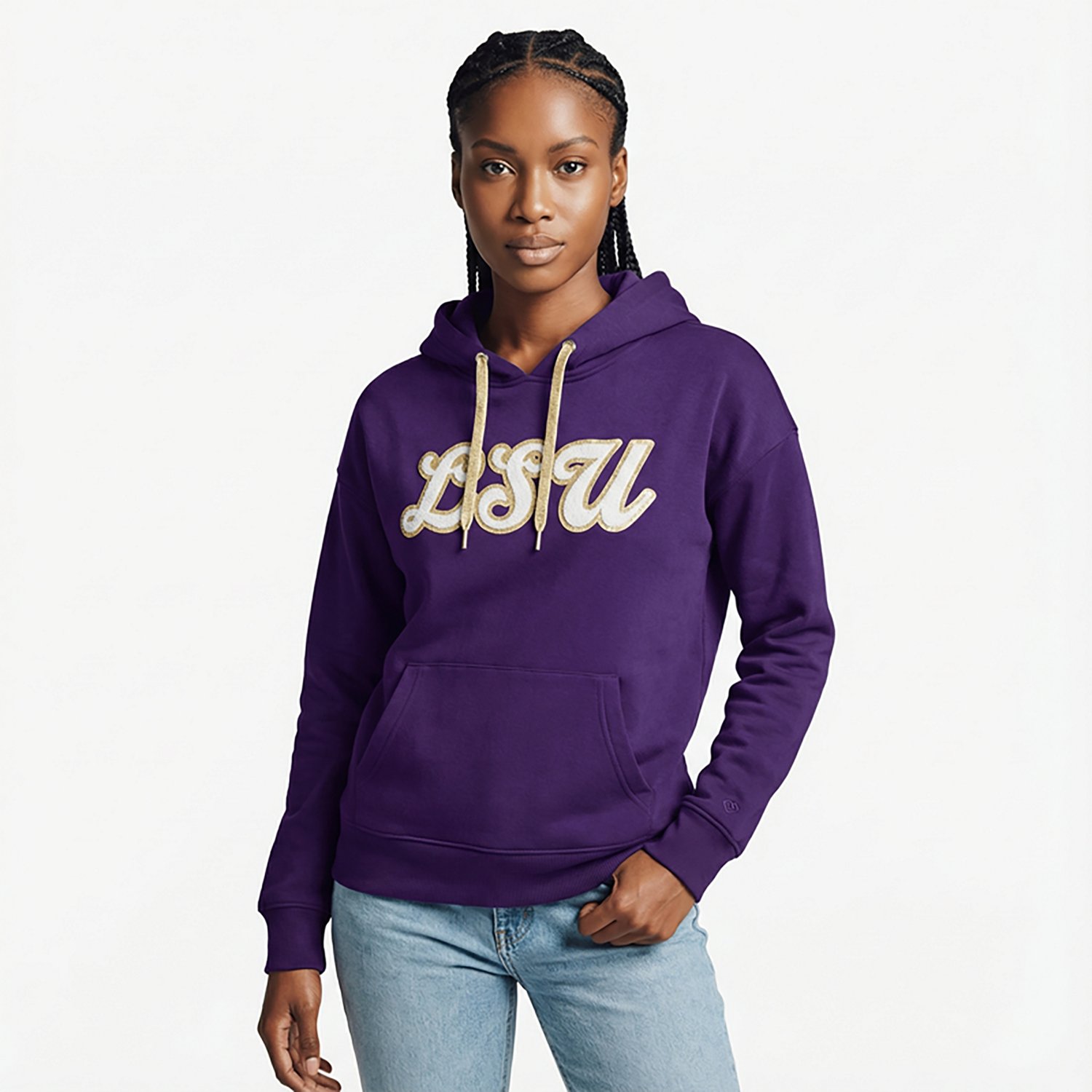 Colosseum Athletics Women's LSU Jazz Club Fleece Hoodie - view number 2