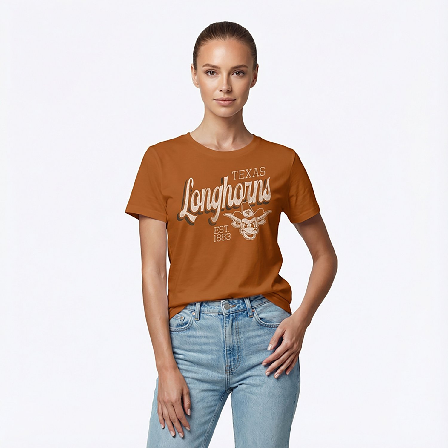 WILDCAT RETRO Women's Texas Script Boxy T-shirt - view number 2