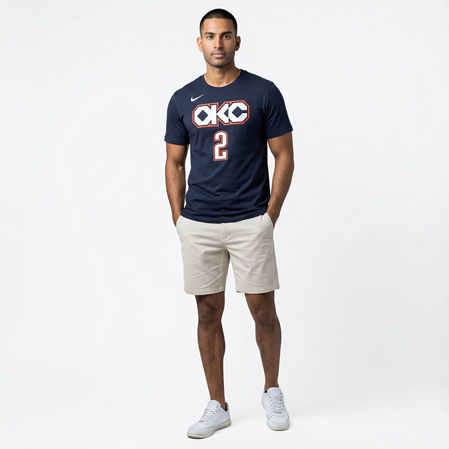 Nike Men's Oklahoma City Thunder Shai Gilgeous-Alexander #2 Essentials City Edition T-shirt