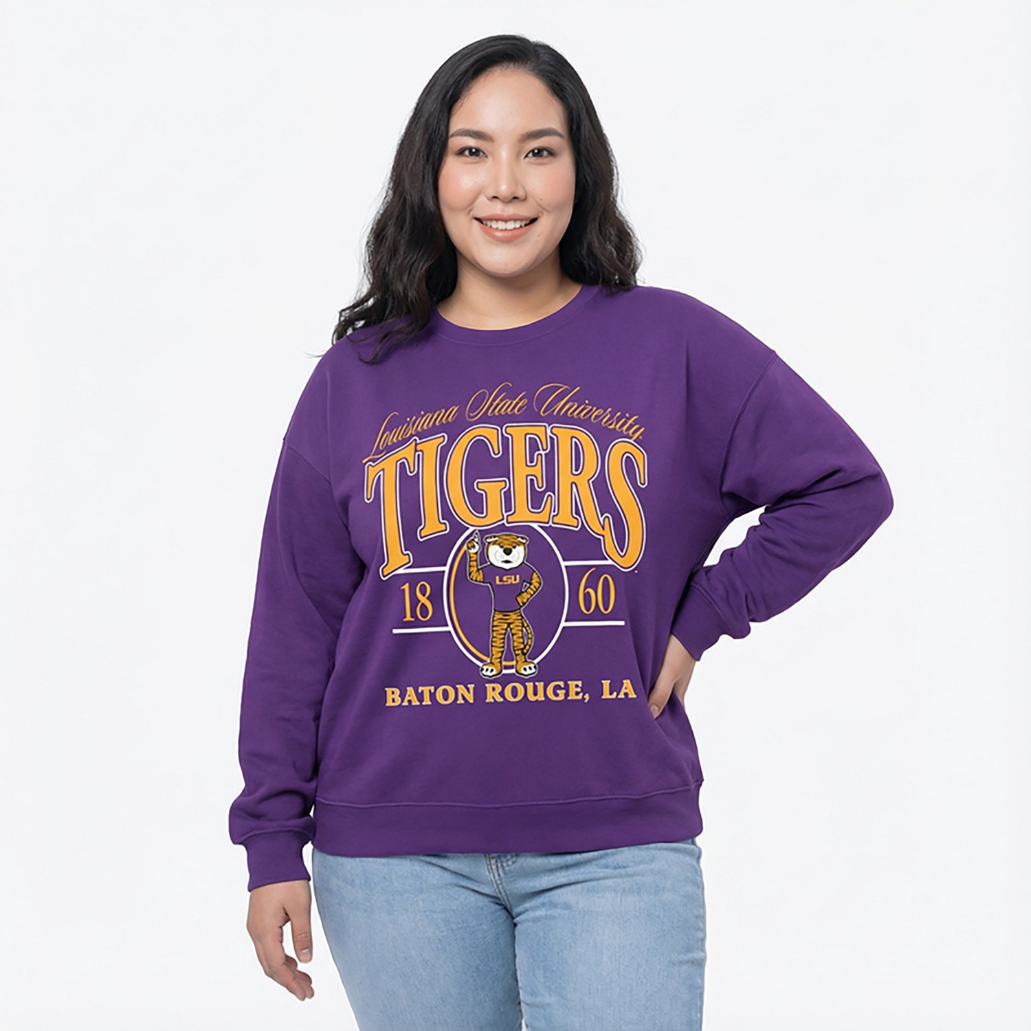 Pressbox Women's LSU Vinson Janise Long Sleeve T-shirt - view number 2