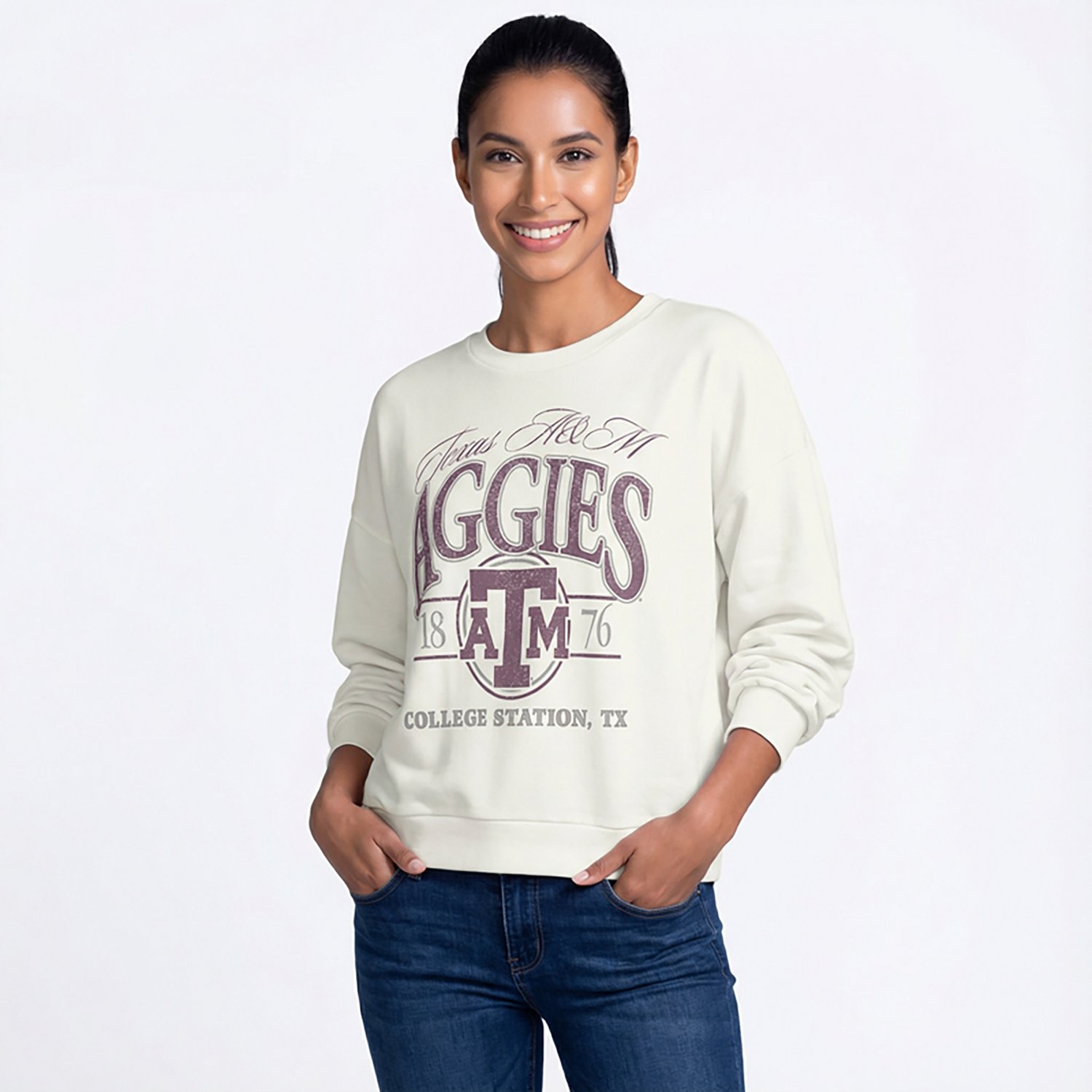 Pressbox Women's Texas A&M Vinson Janise Long Sleeve T-shirt - view number 2