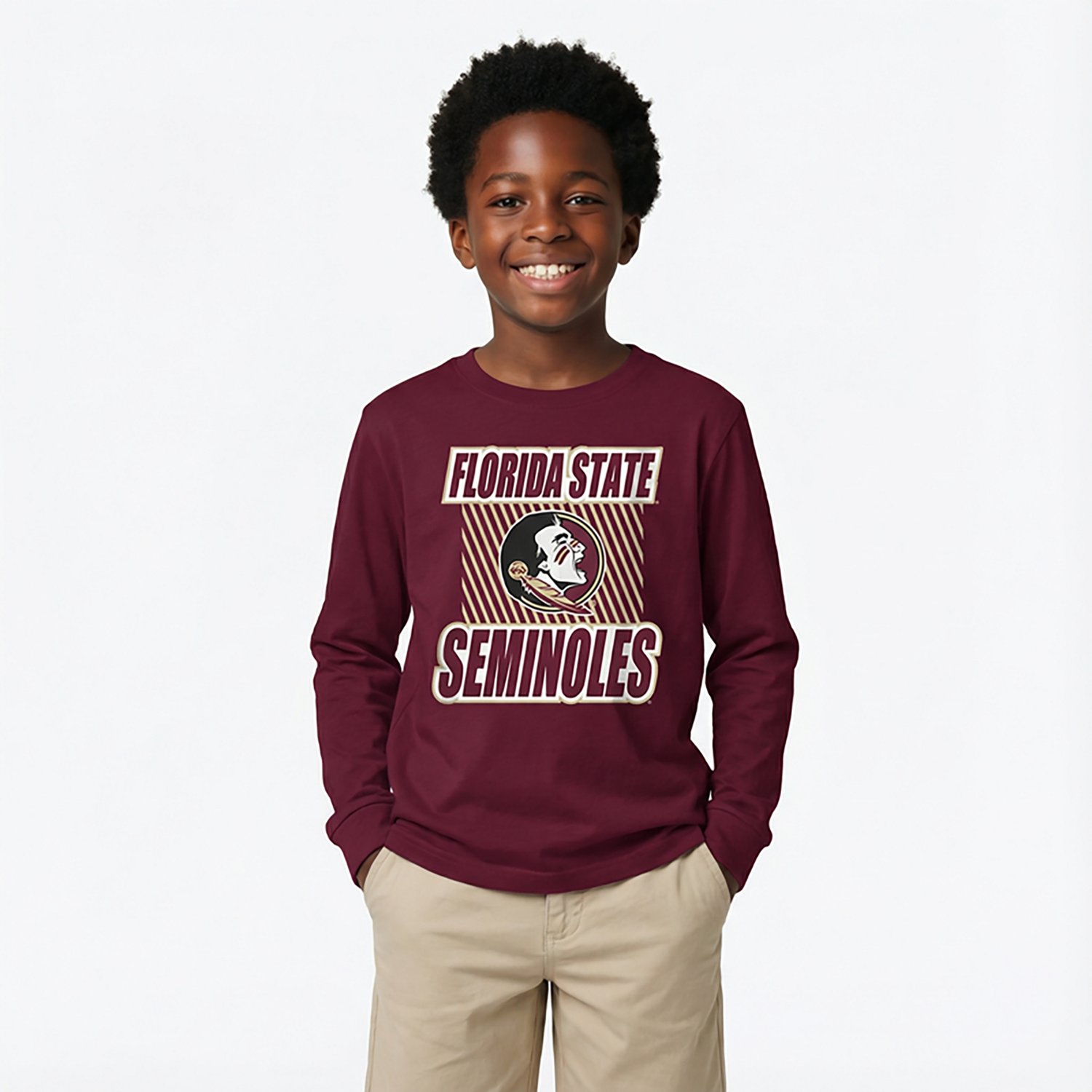 Outerstuff Boys' 4-7 Florida State Never Settle Long Sleeve T-shirt - view number 2