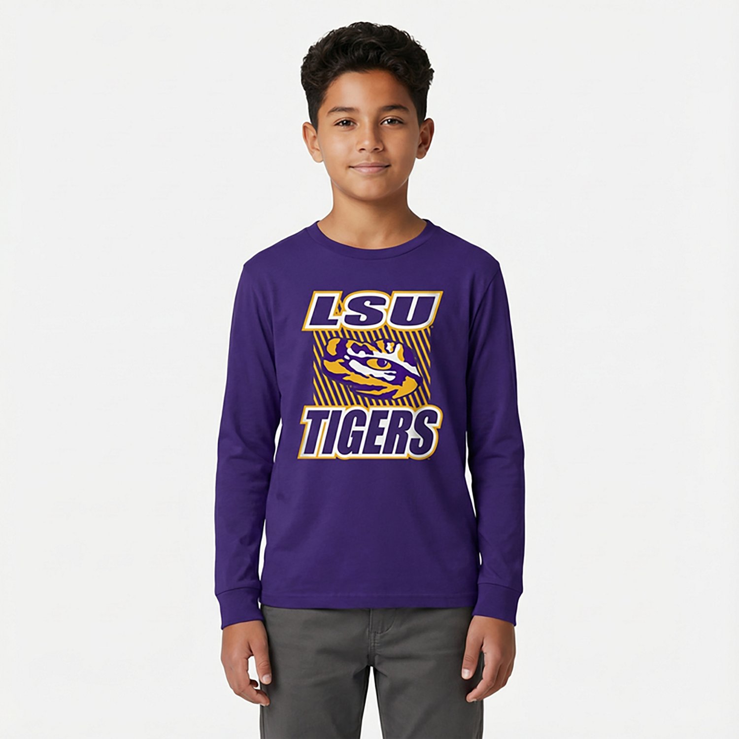 Outerstuff Boys' 4-7 LSU Never Settle Long Sleeve T-shirt - view number 2