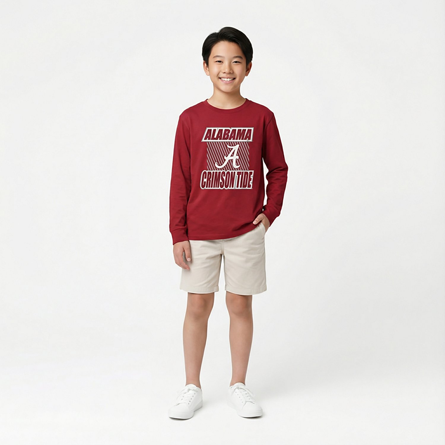 Outerstuff Boys' 4-7 Alabama Never Settle Long Sleeve T-shirt