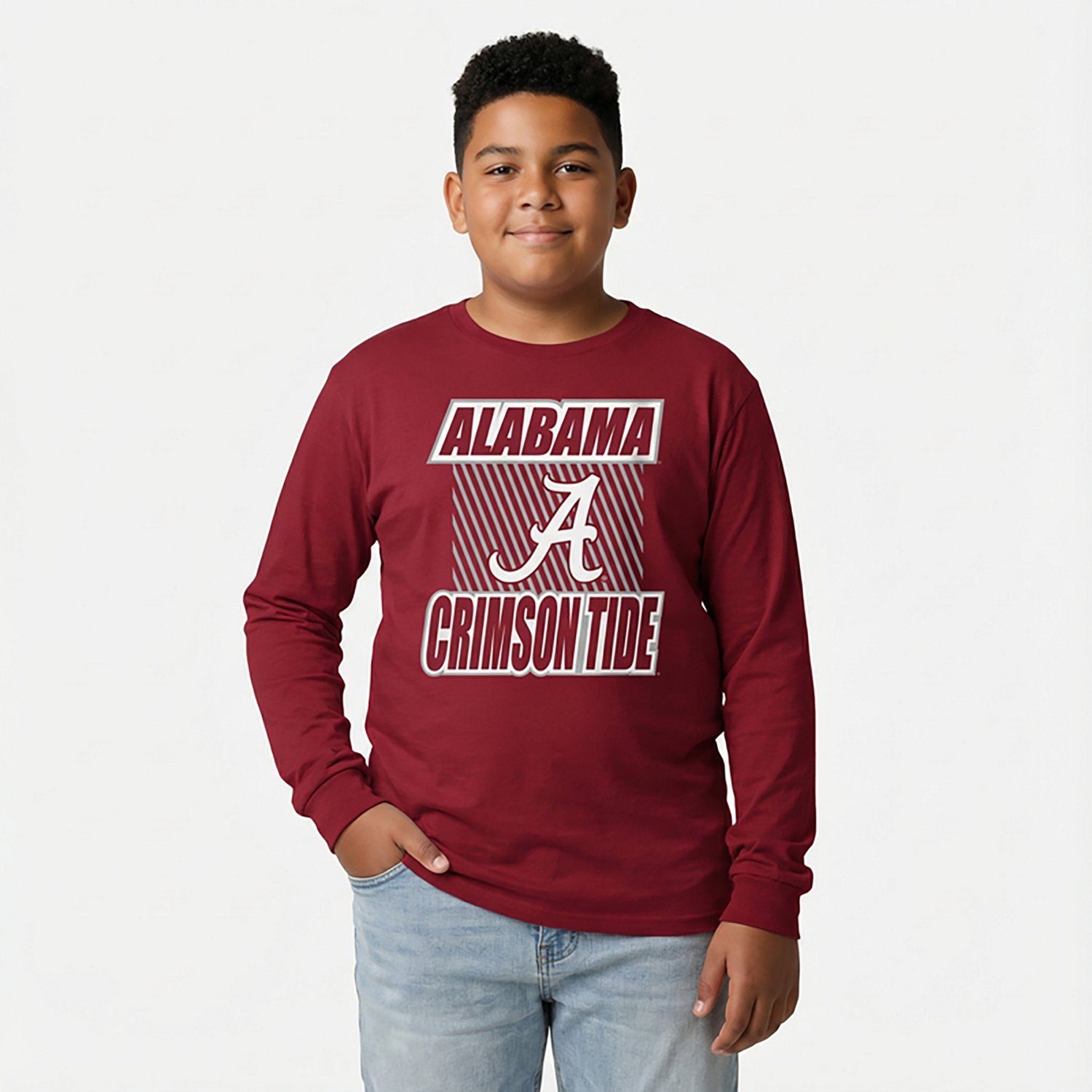 Outerstuff Boys' 4-7 Alabama Never Settle Long Sleeve T-shirt - view number 2