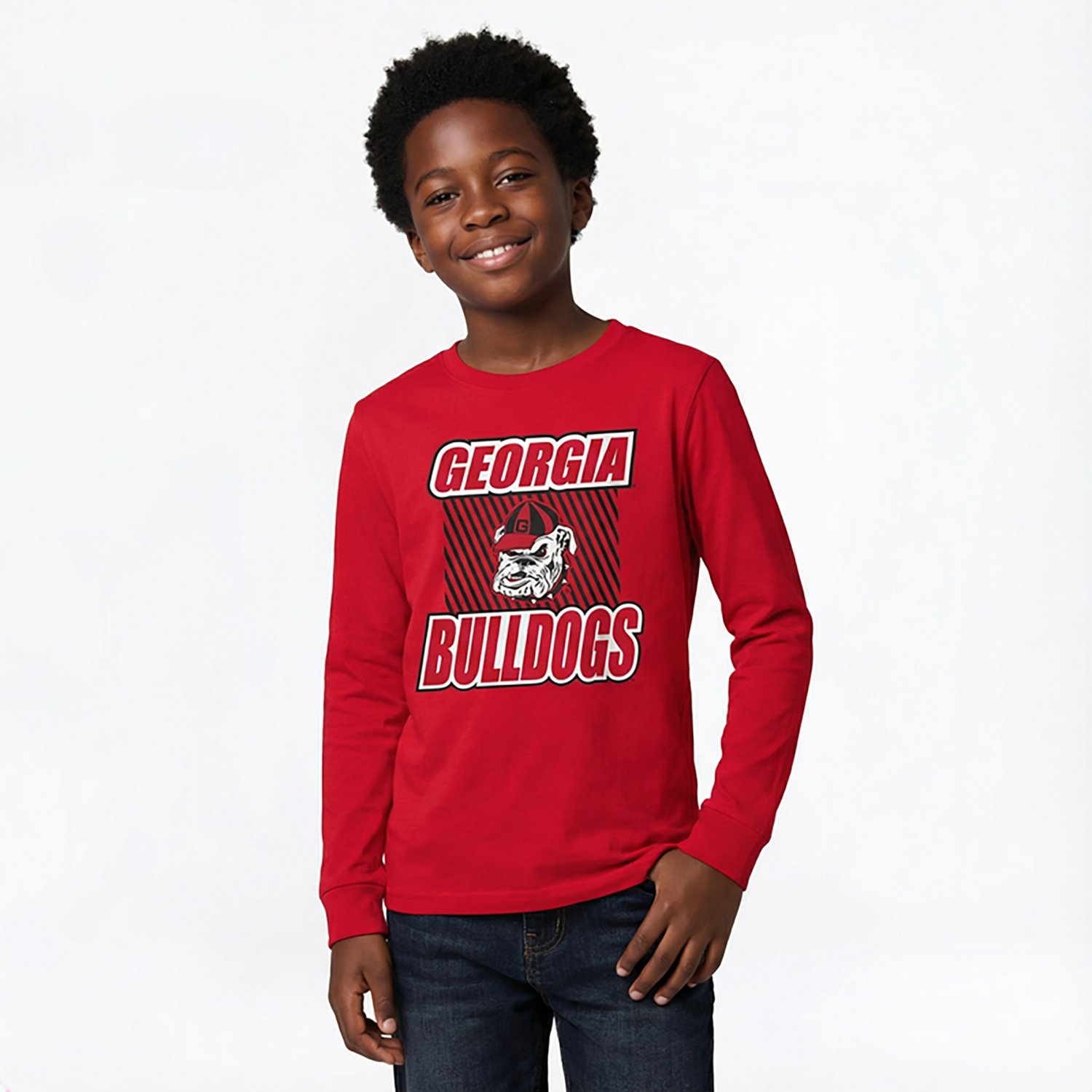 Outerstuff Boys' 4-7 Georgia Never Settle Long Sleeve T-shirt - view number 2