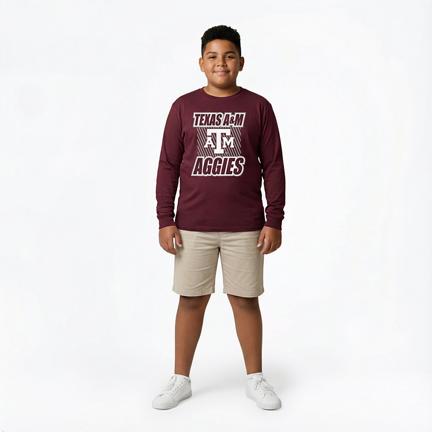 Outerstuff Youth Texas A&M Never Settle Long Sleeve T-shirt
