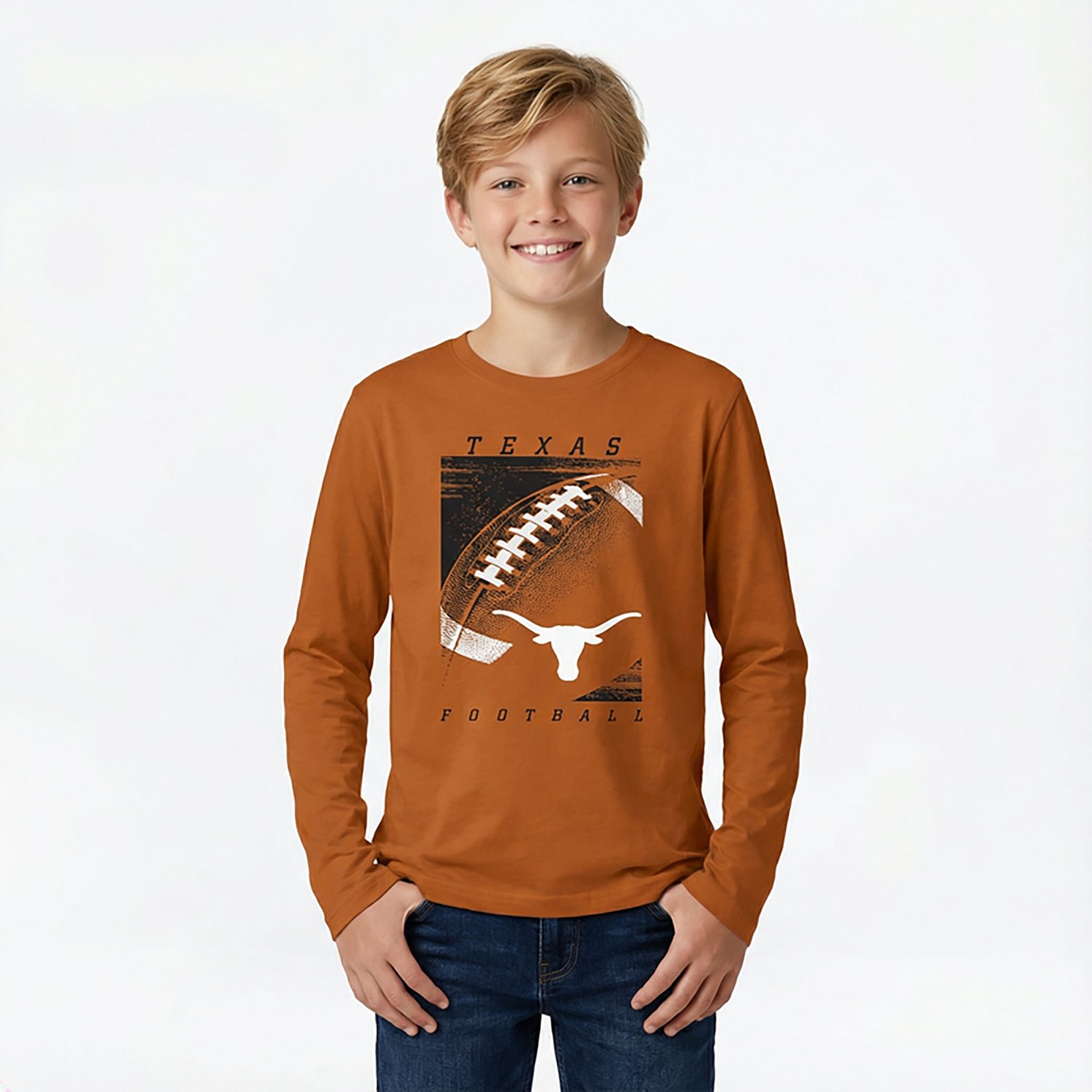 Outerstuff Youth Texas Half Time Long Sleeve T-shirt - view number 2