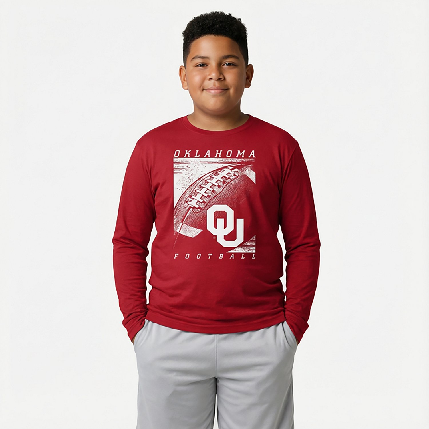 Outerstuff Youth Oklahoma Half Time Long Sleeve T-shirt - view number 2