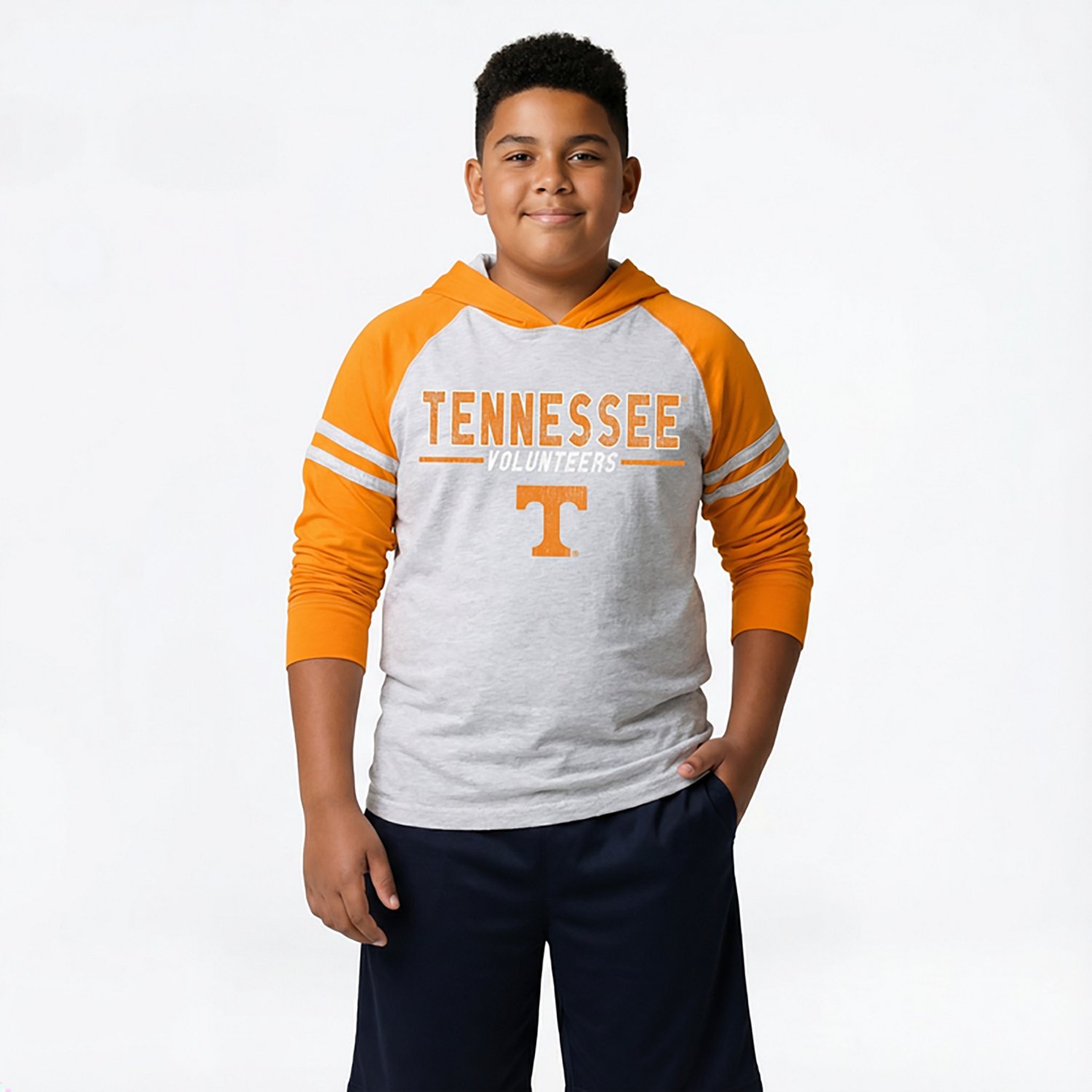 Wes & Willy Boys' University of Tennessee Raglan Lightweight Hoodie - view number 2