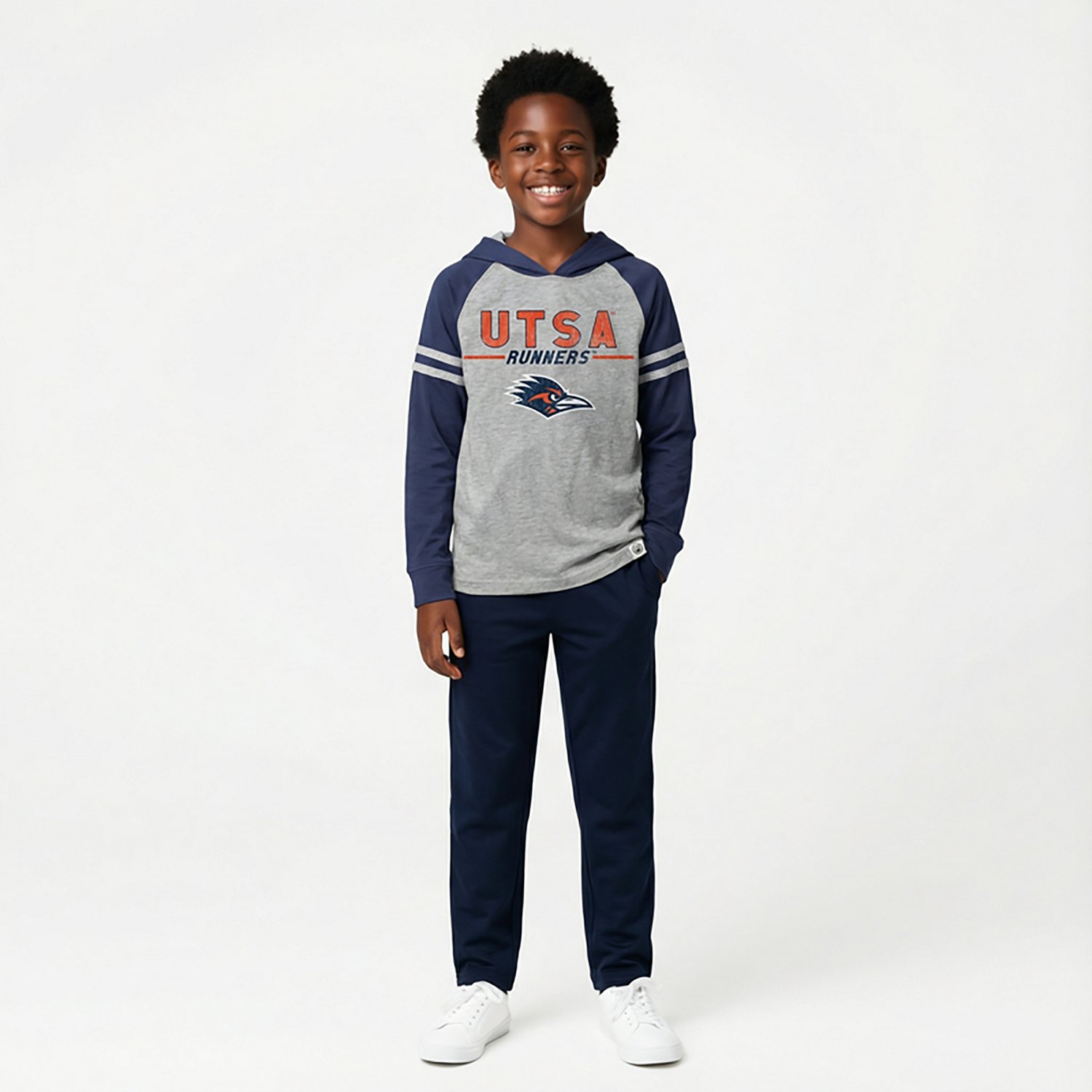 Wes & Willy Boys' University of Texas at San Antonio Raglan Lightweight Hoodie