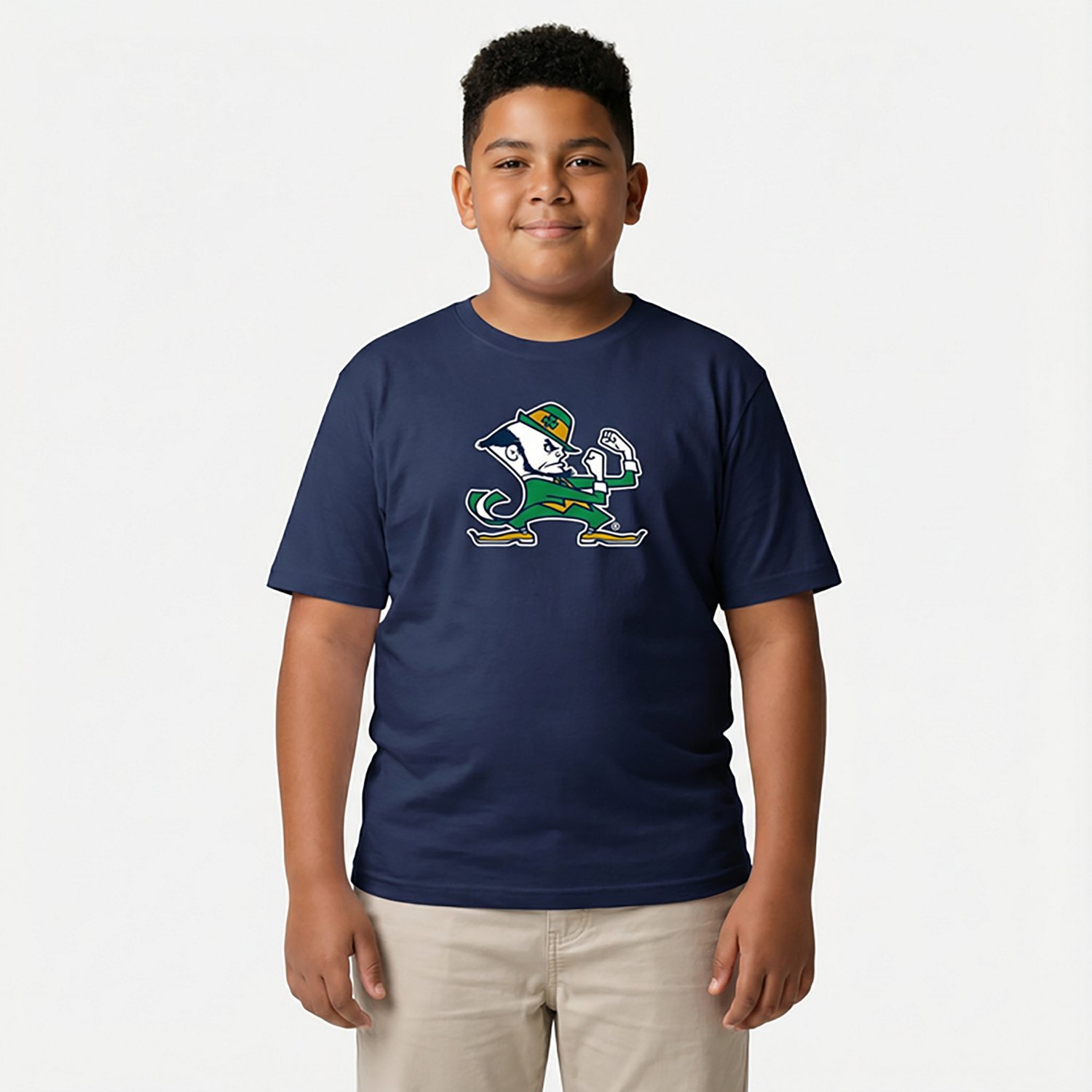 Wes & Willy Boys' Notre Dame Primary Logo T-shirt - view number 2