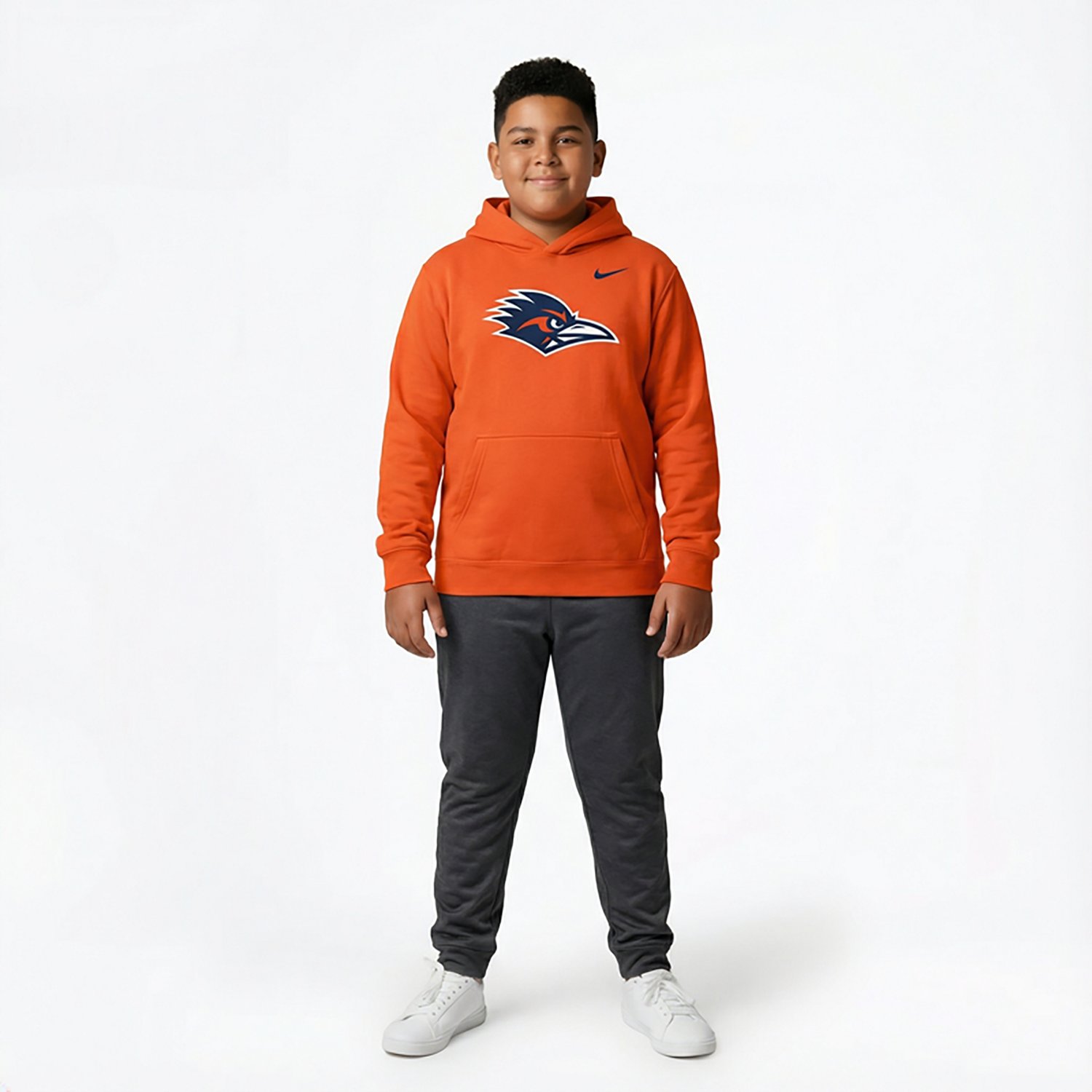 Nike Boys' University of Texas at San Antonio Roadrunners Primary Logo Long Sleeve Hoodie