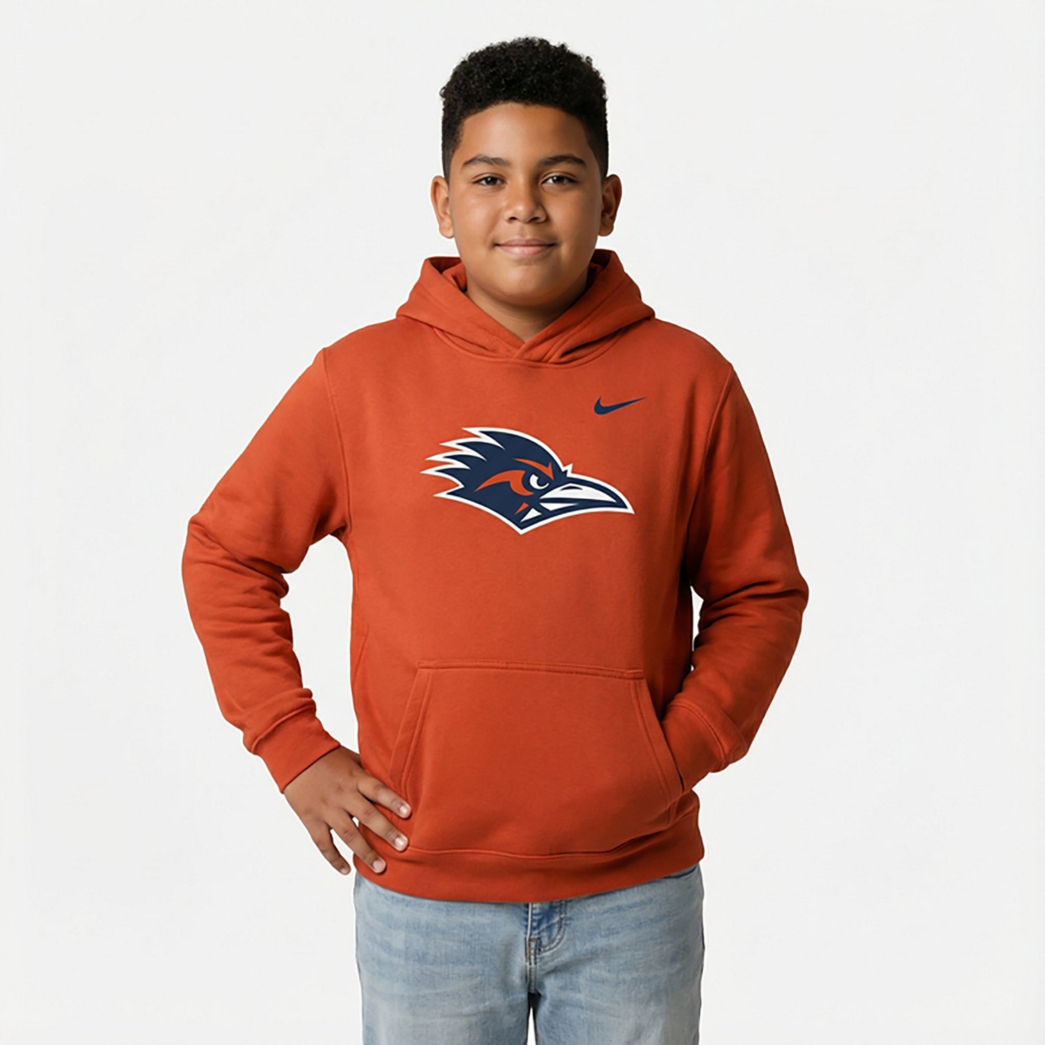 Nike Boys' University of Texas at San Antonio Roadrunners Primary Logo Long Sleeve Hoodie - view number 2