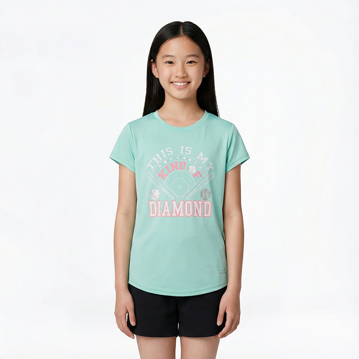 BCG Girls' Turbo GFX Short Sleeve T-shirt - view number 2