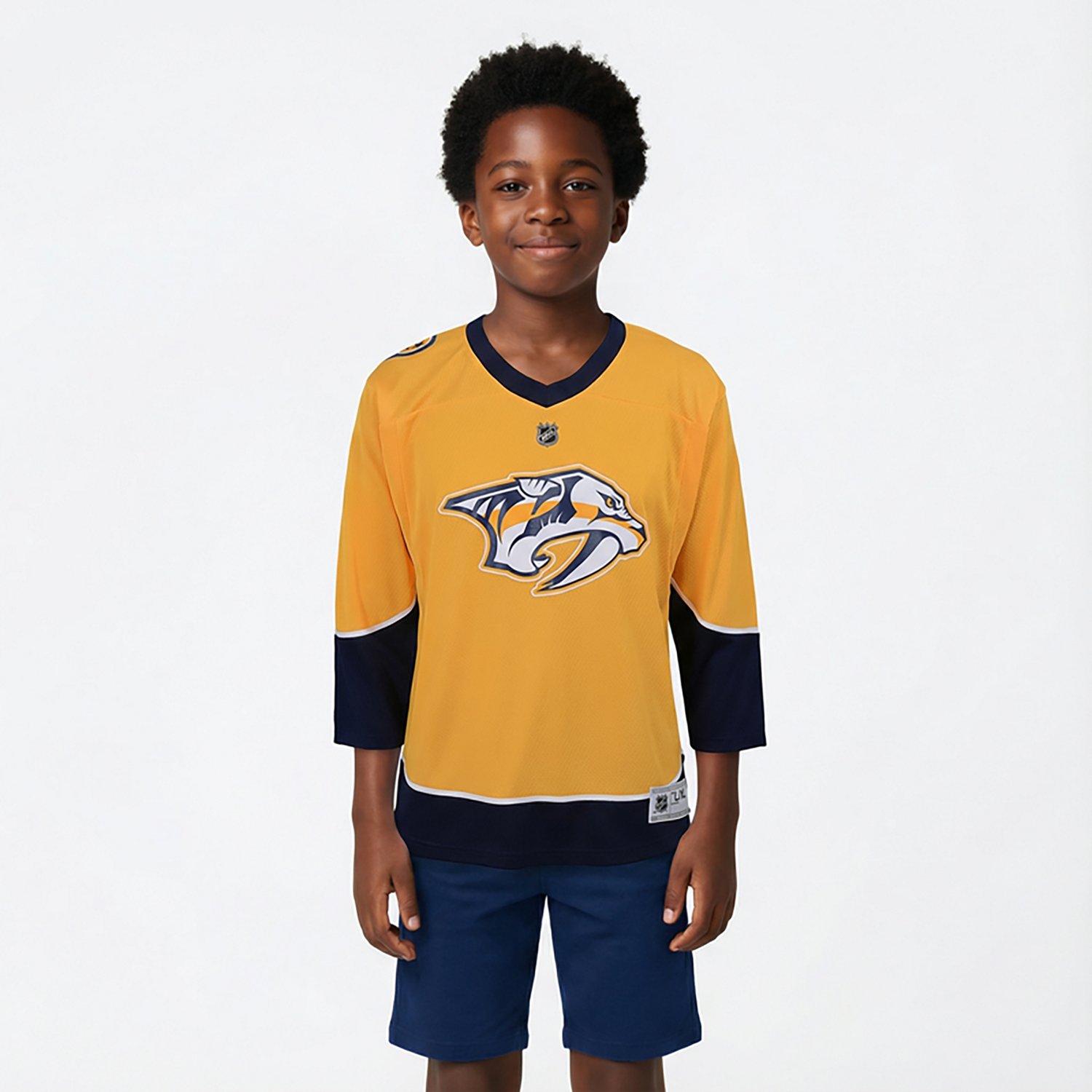 Outerstuff Boys' Nashville Predators Replica Home Team Hockey Jersey - view number 2