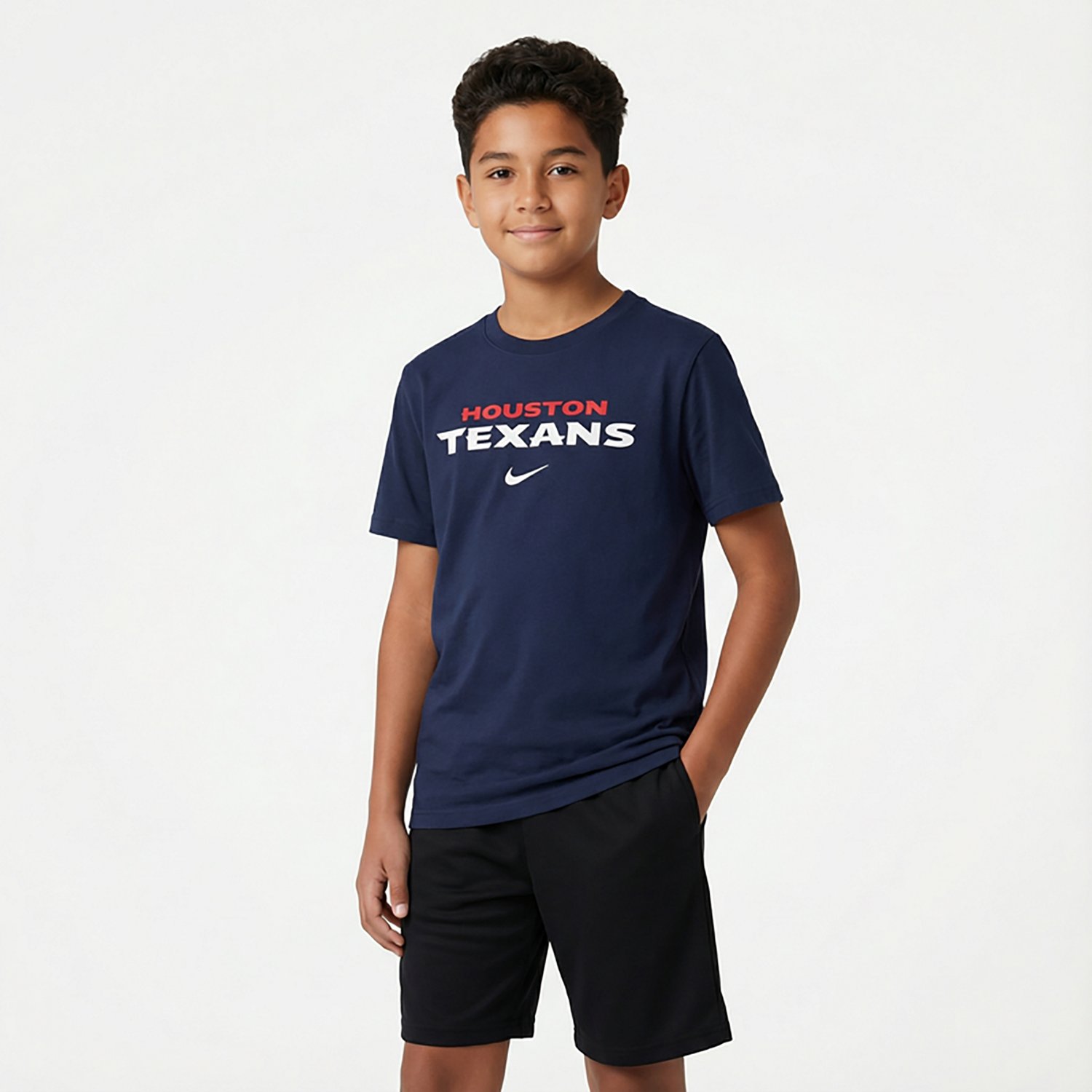 Nike Youth Houston Texans Team Wordmark Short Sleeve T-shirt - view number 2