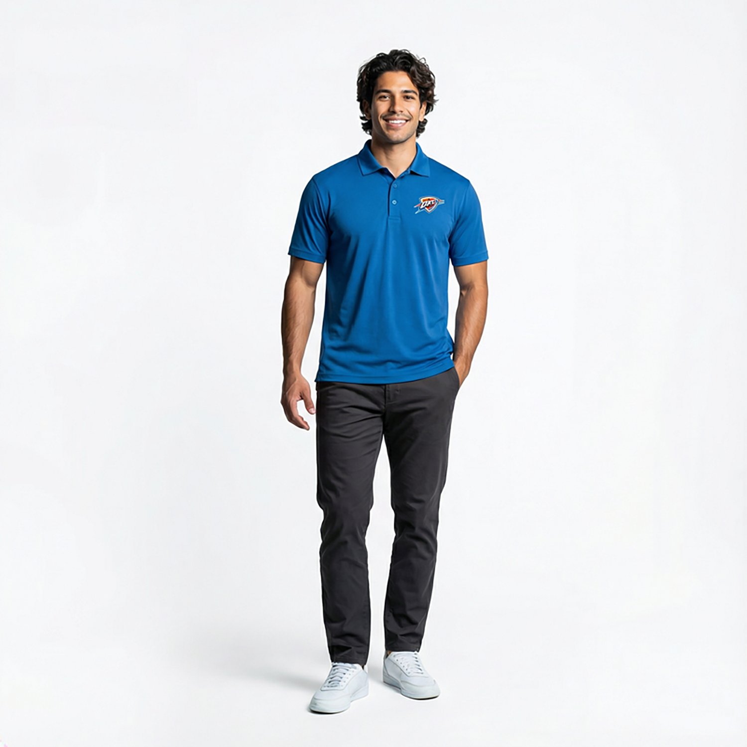 Antigua Men's Oklahoma City Thunder Legacy Pique Polo Shirt