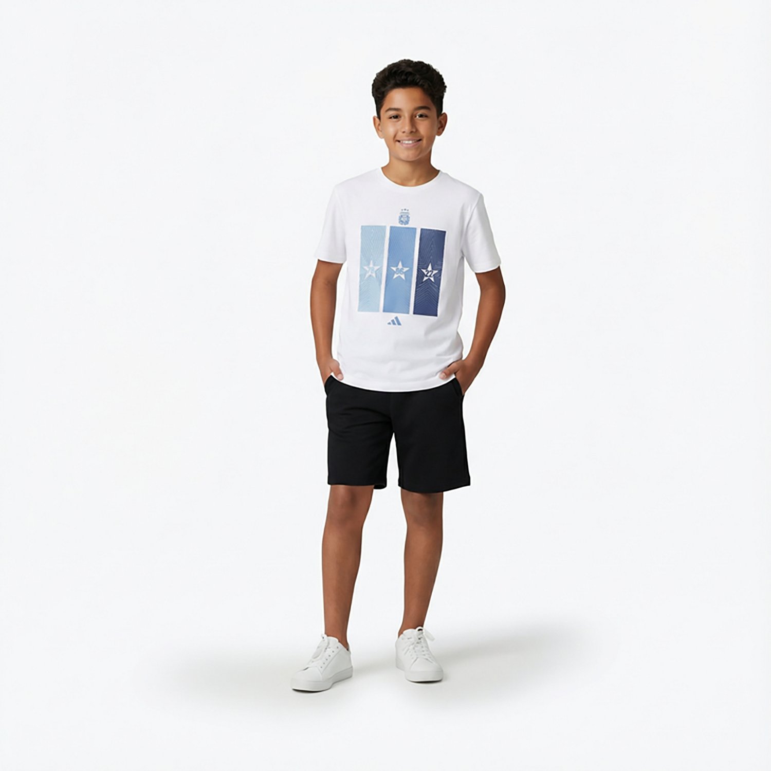 adidas Kids' Argentina 2026 World Cup Home T-shirt