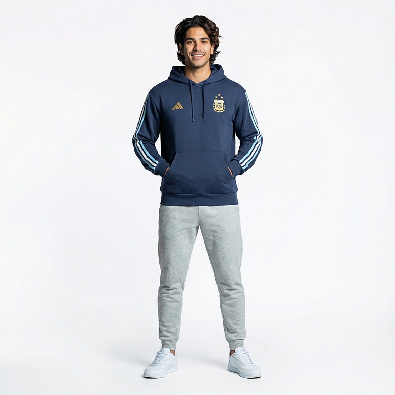 adidas Men's Argentina 2026 World Cup DNA Fleece Hoodie