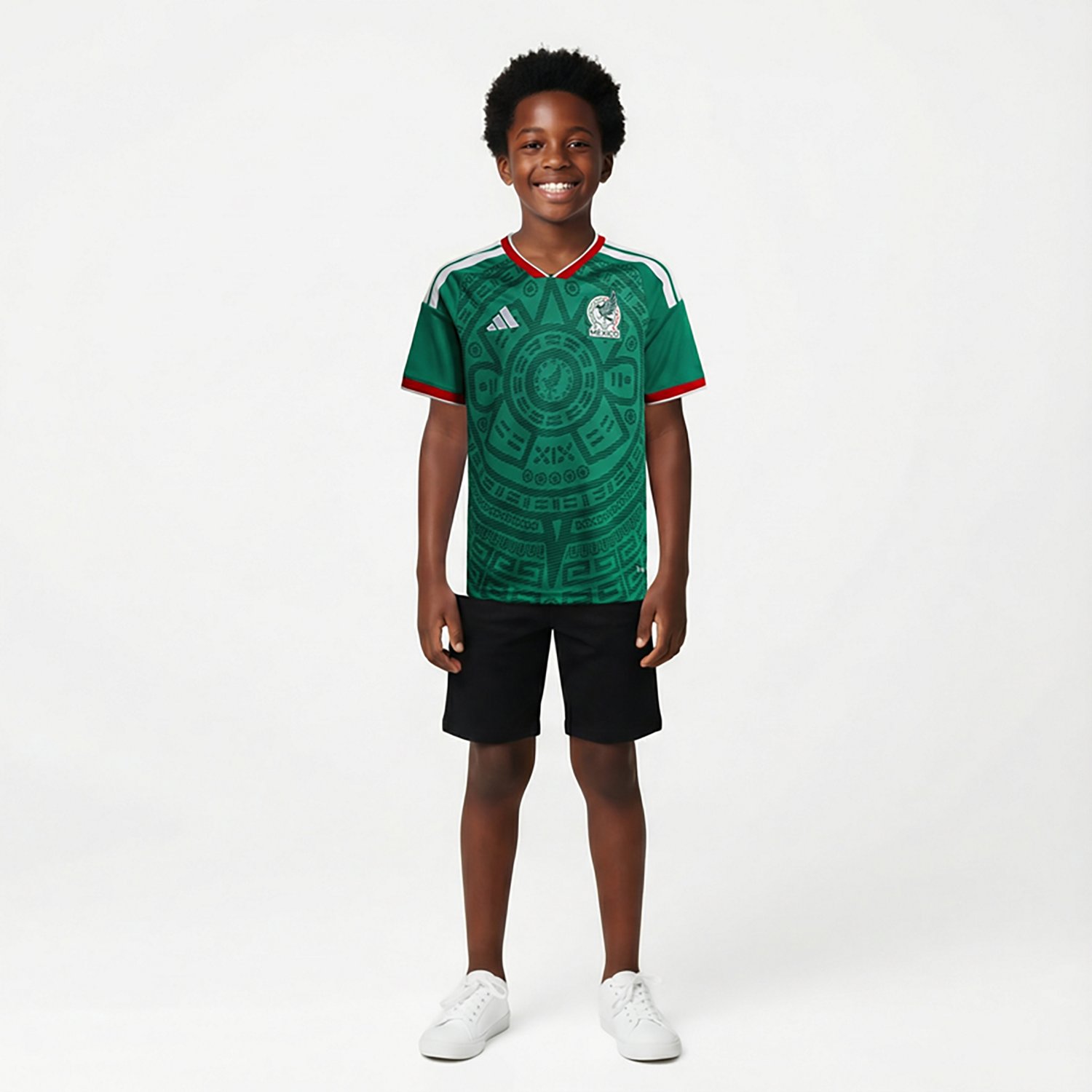 adidas Kids' Mexico World Cup 2026 Home Jersey
