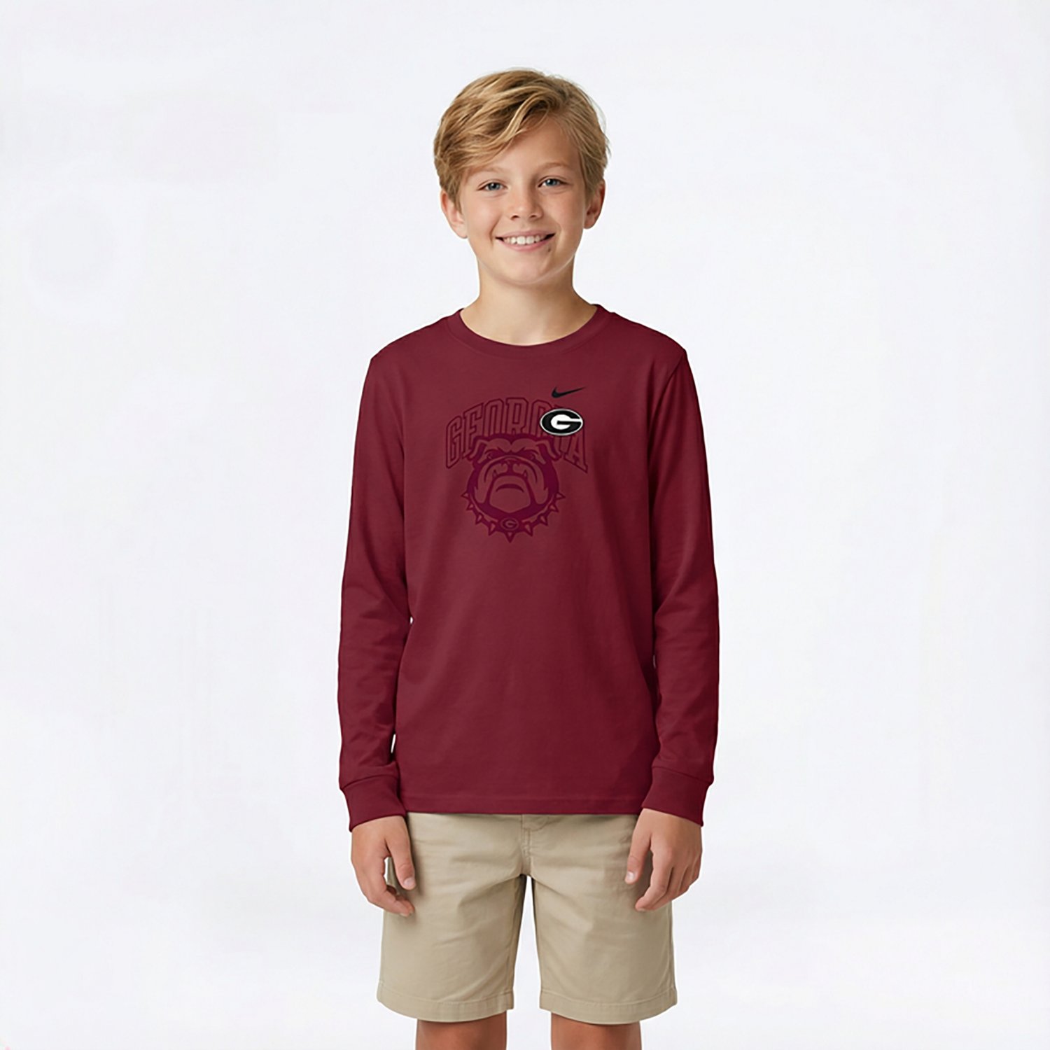 Nike Youth Georgia Mascot Logo Long Sleeve T-shirt - view number 2