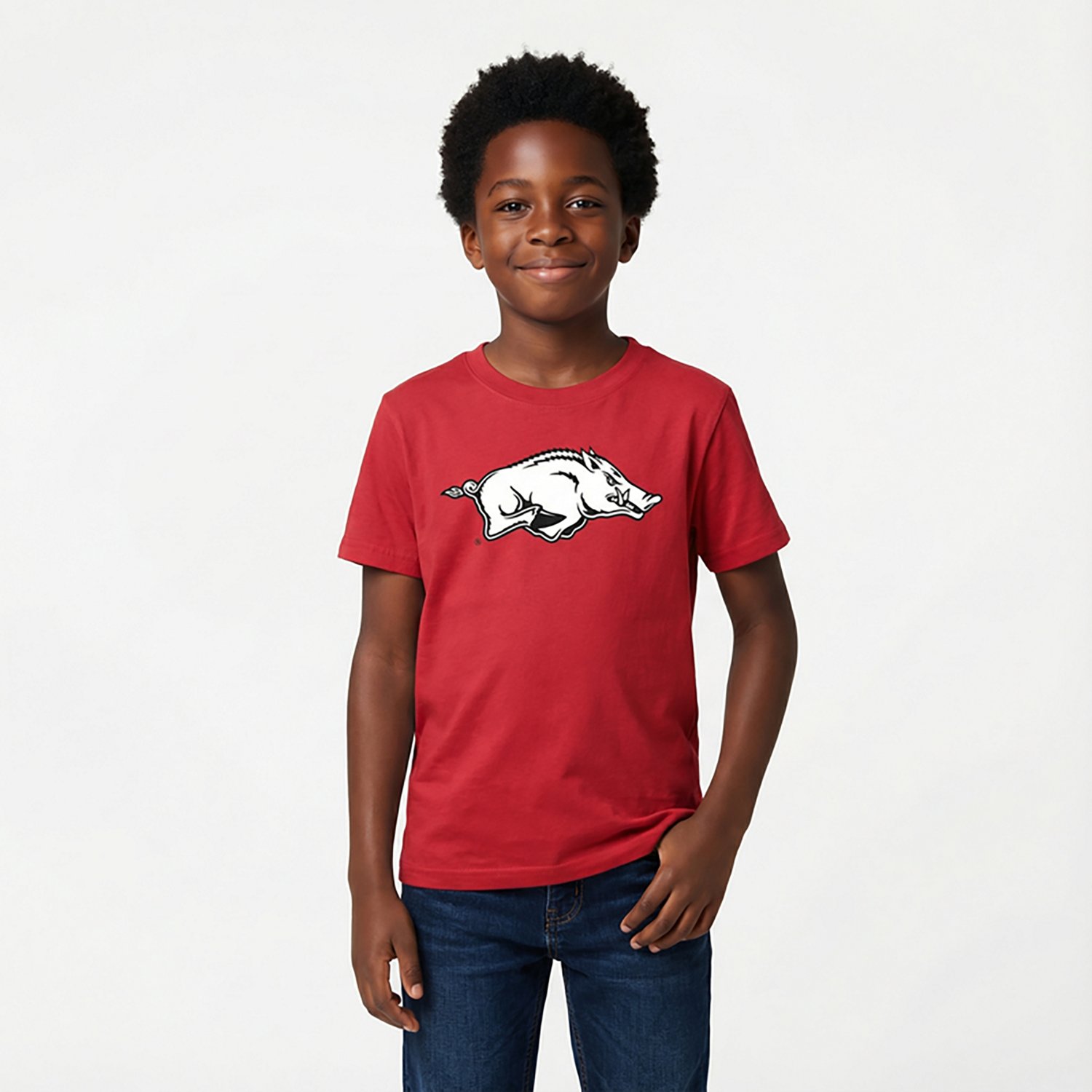 Wes & Willy Youth Arkansas Primary Logo T-shirt - view number 2
