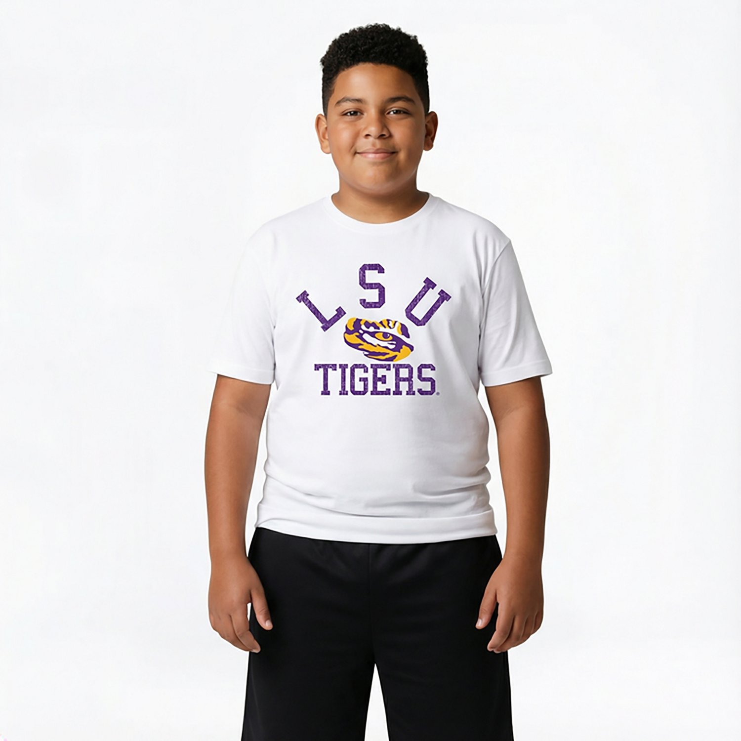 Wes & Willy Youth LSU Arch Over Logo T-shirt - view number 2