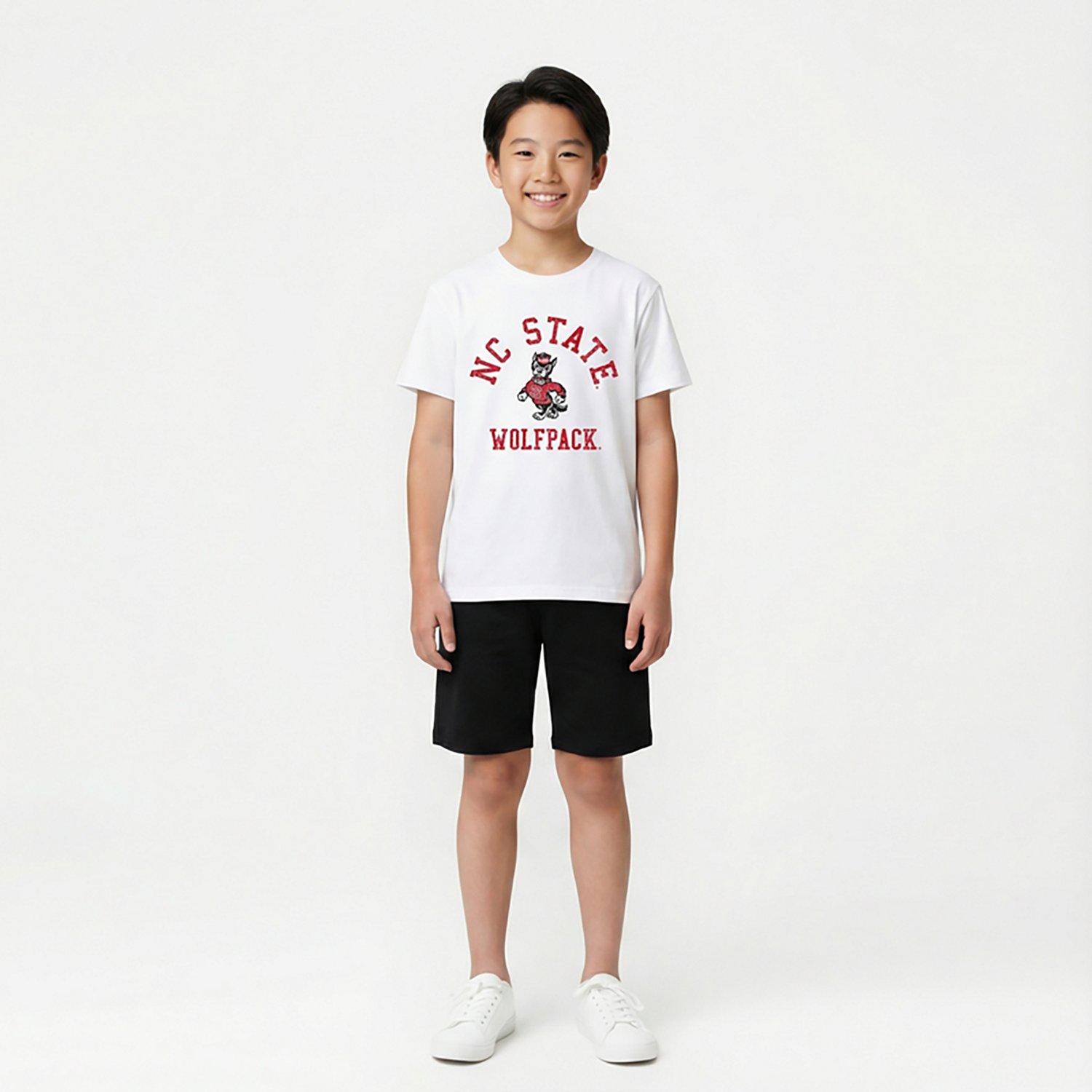 Wes & Willy Youth NC State Arch Over Logo T-shirt