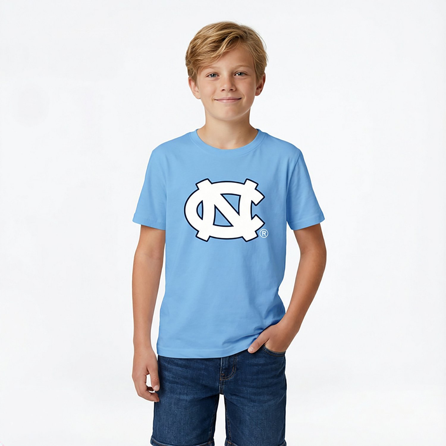 Wes & Willy Youth UNC Primary Logo T-shirt - view number 2