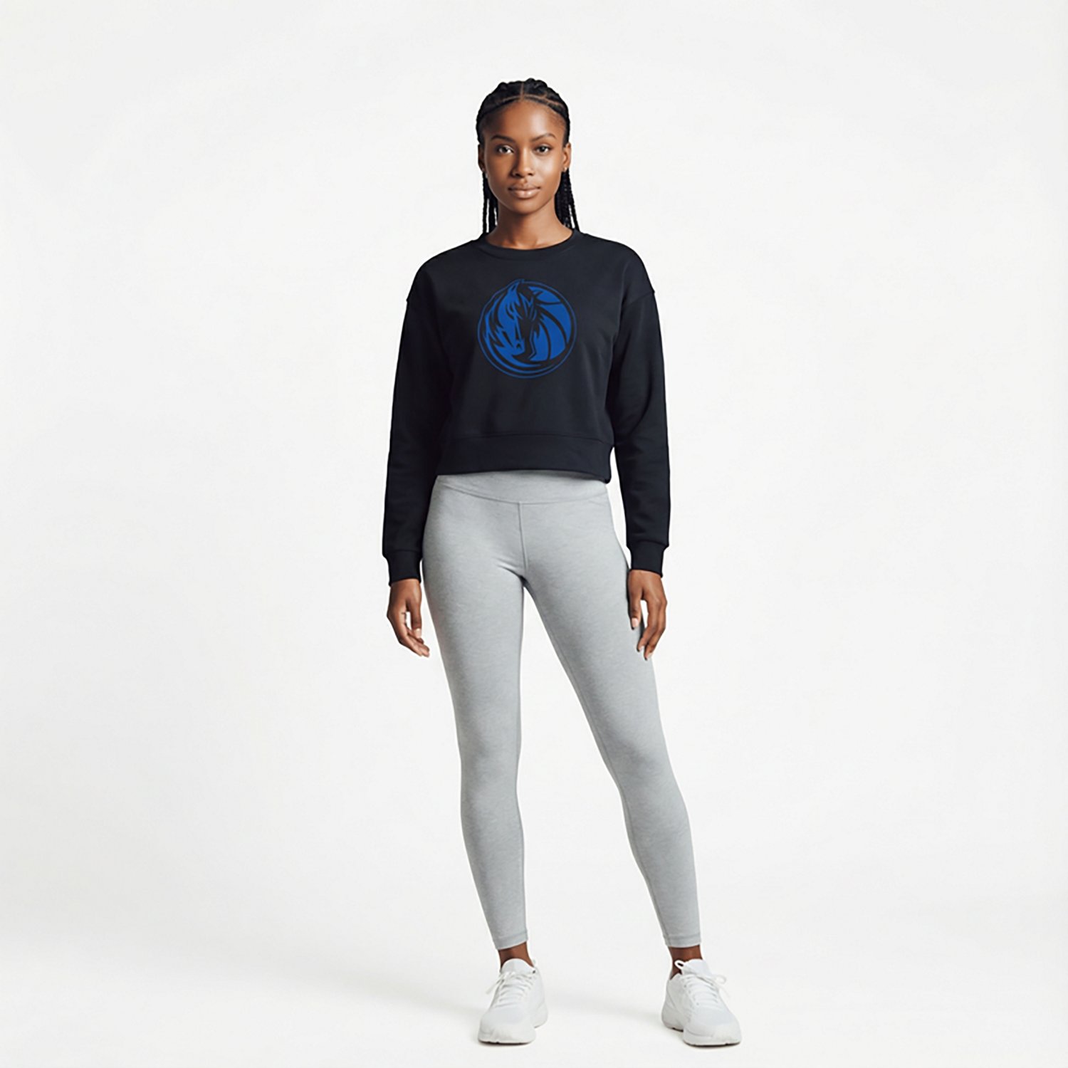 Concepts Sport Women's Mavericks Darby Long Sleeve Crop Top
