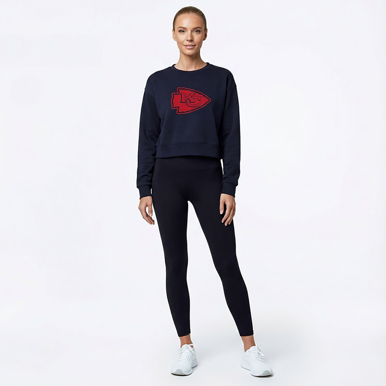 Concepts Sport Women's Chiefs Darby Long Sleeve Crop Top