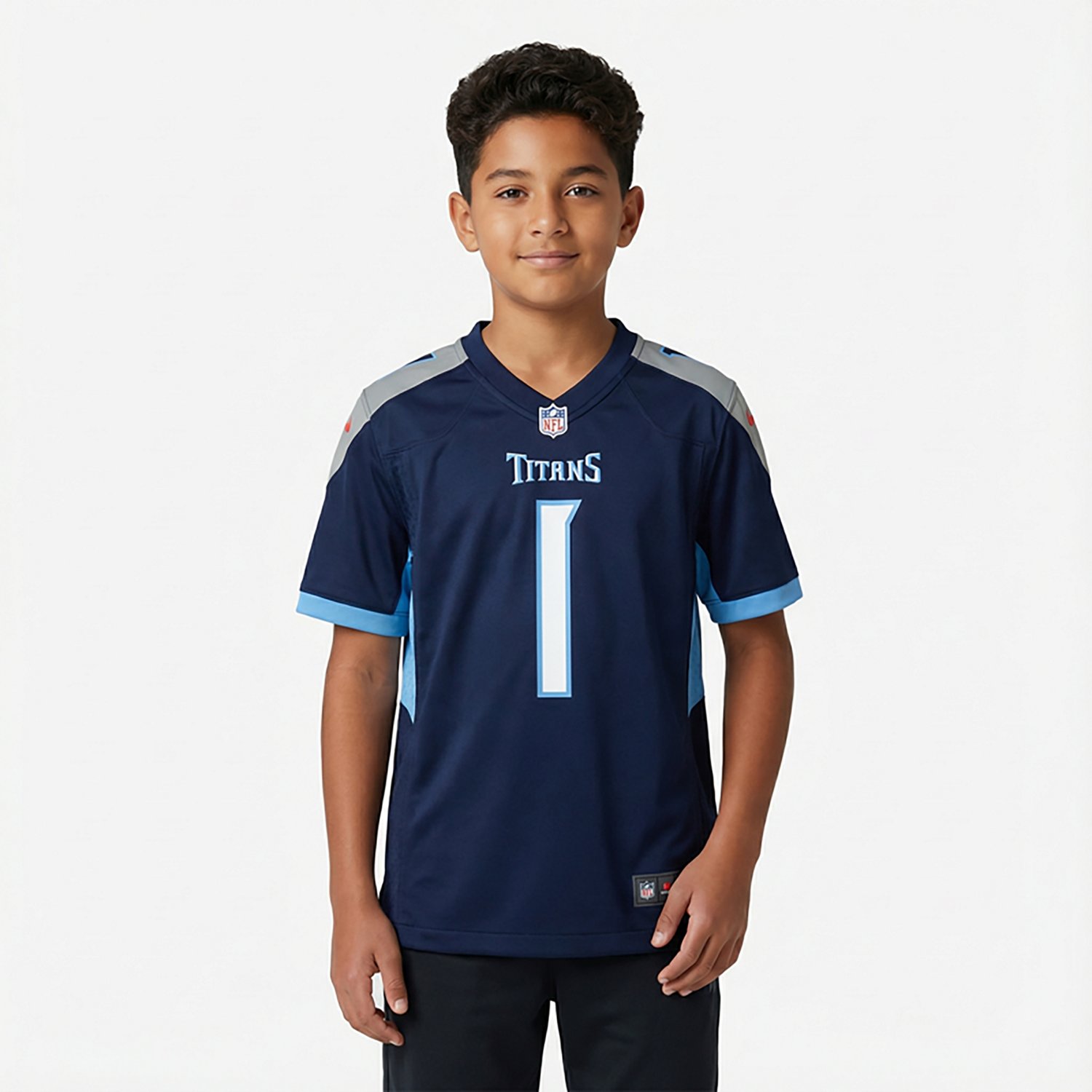 Nike Boys' Tennessee Titans Cam Ward #1 Game Name & Number Jersey - view number 2